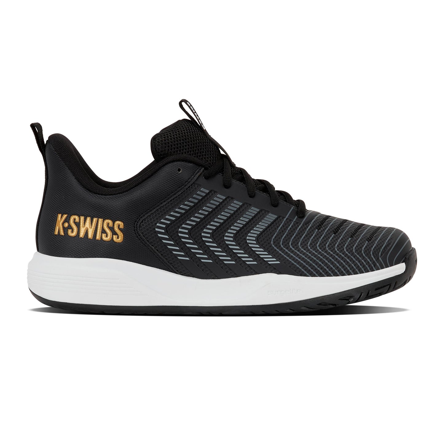K-Swiss Ultrashot Light All court shoe Men - black, gold