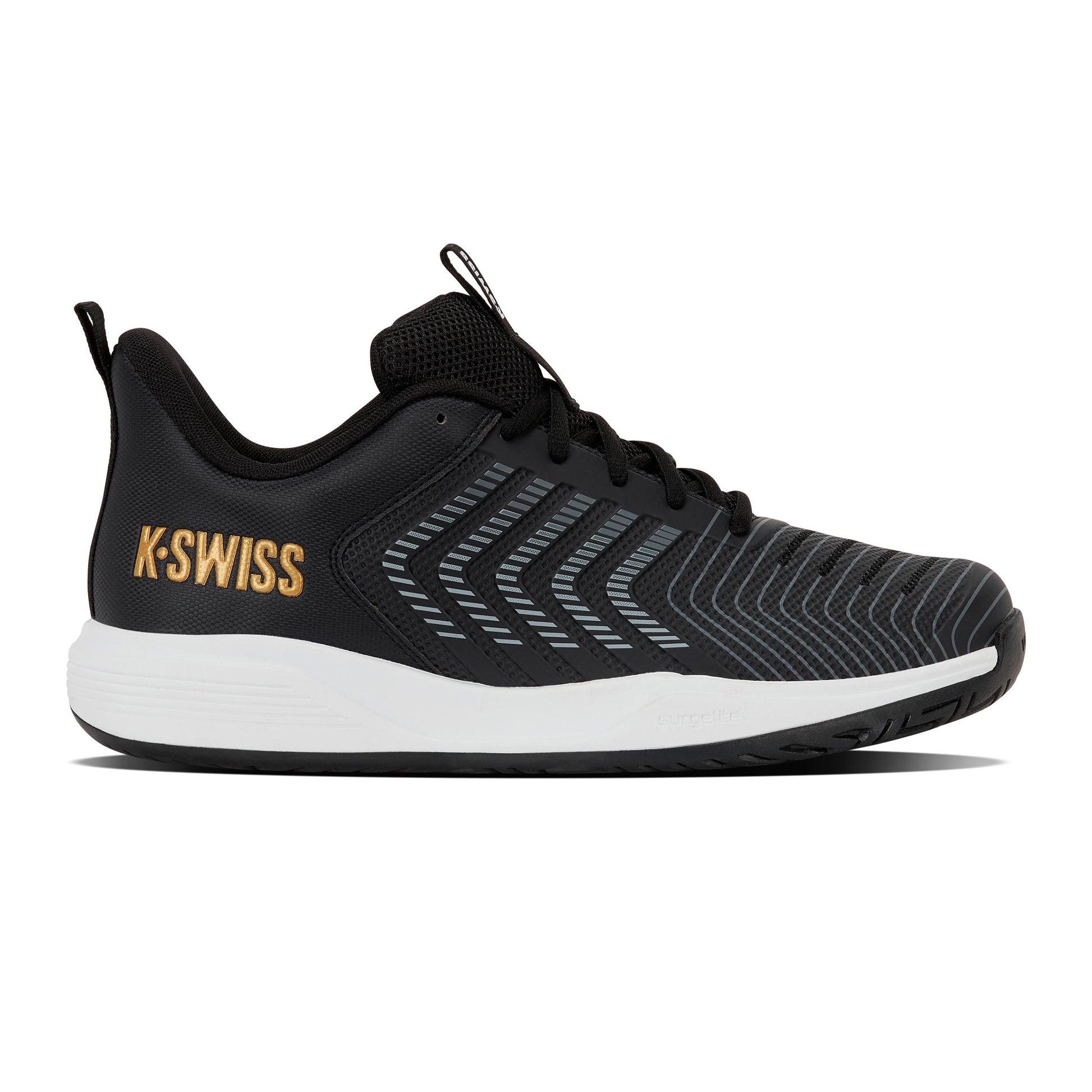 K-Swiss Ultrashot Light All court shoe Men - black, gold