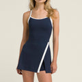 Rally Kleid Damen-dunkelblau