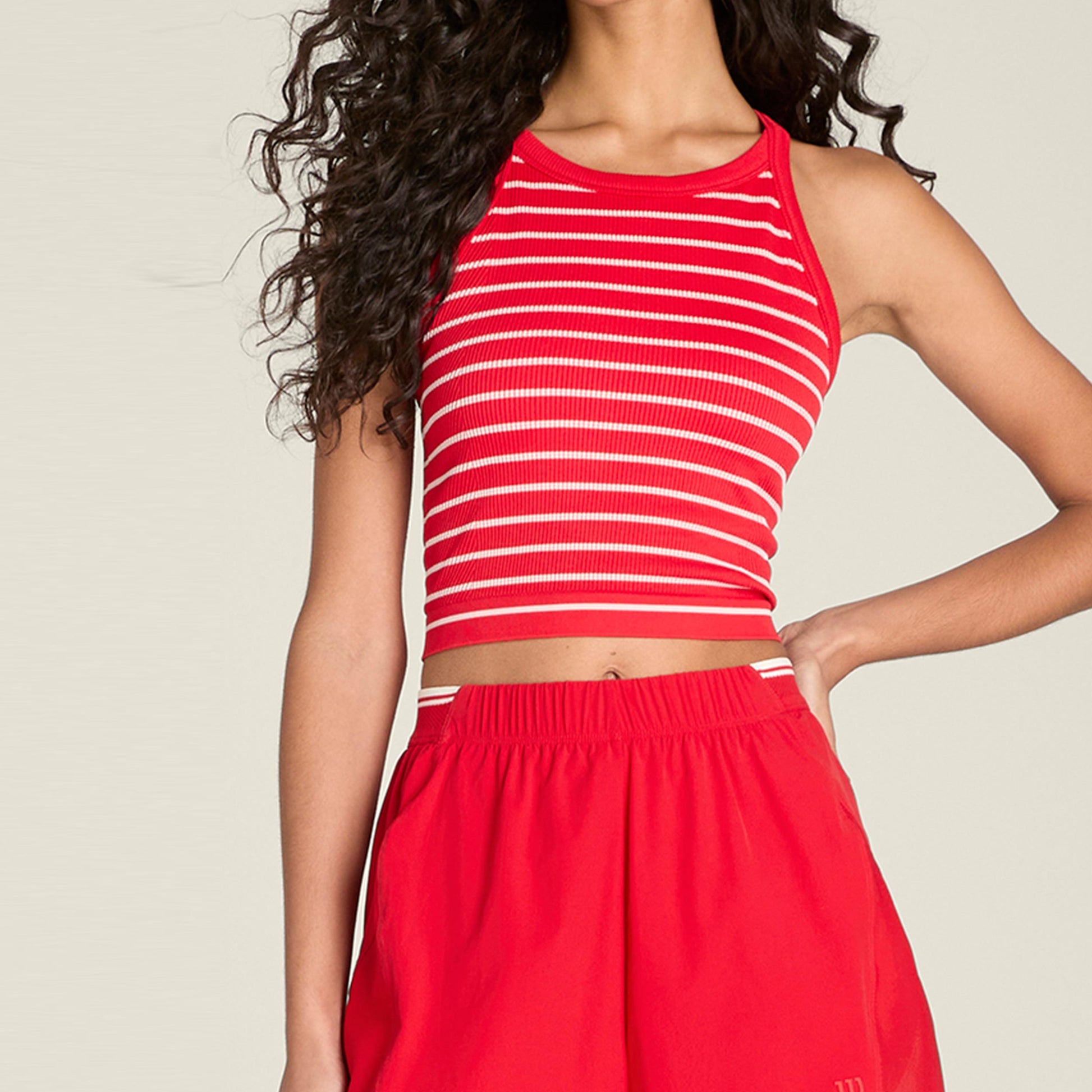 Wilson On The Daily Tank-Top Damen - rot, weiß