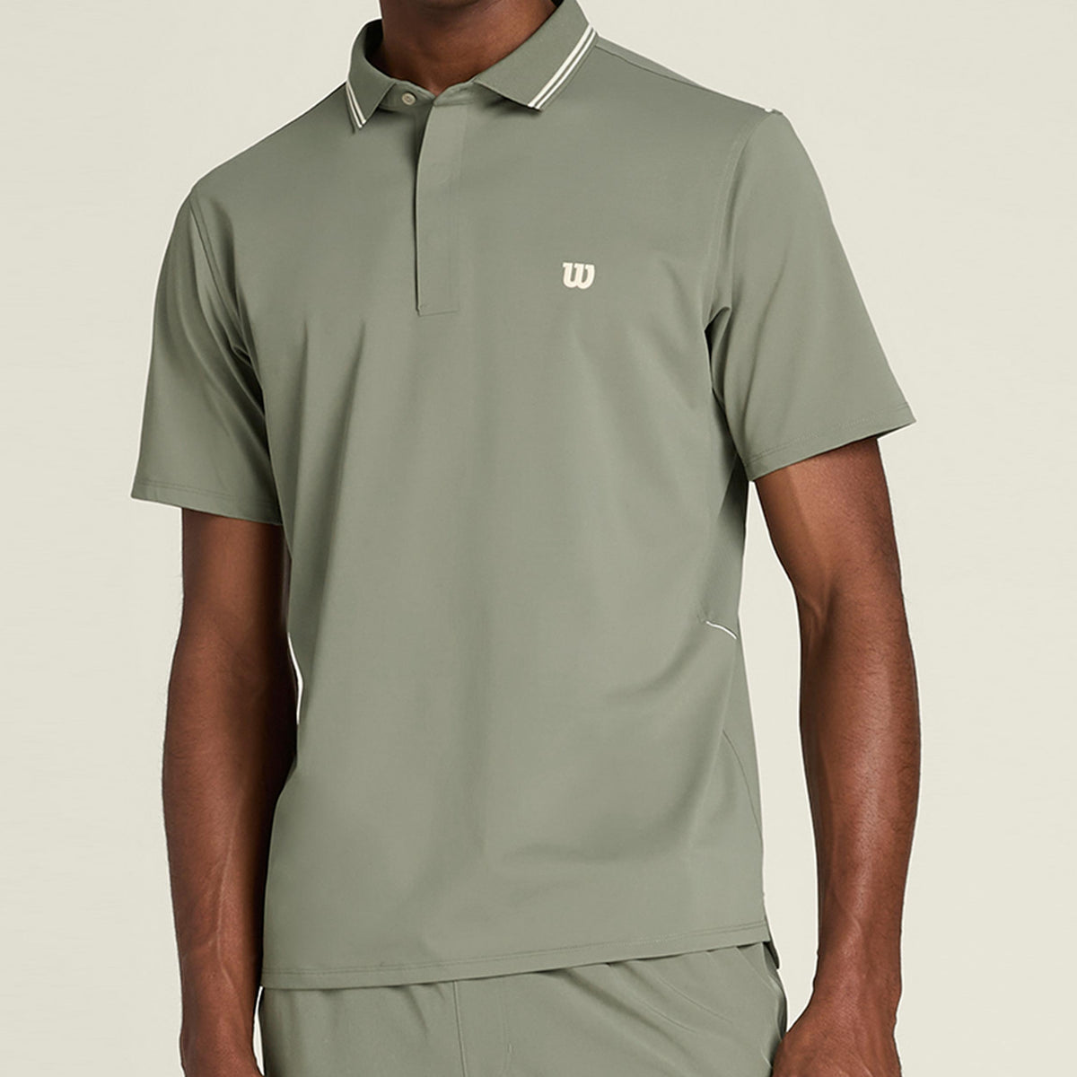 Wilson Challengers Technical Polo Men-olive
