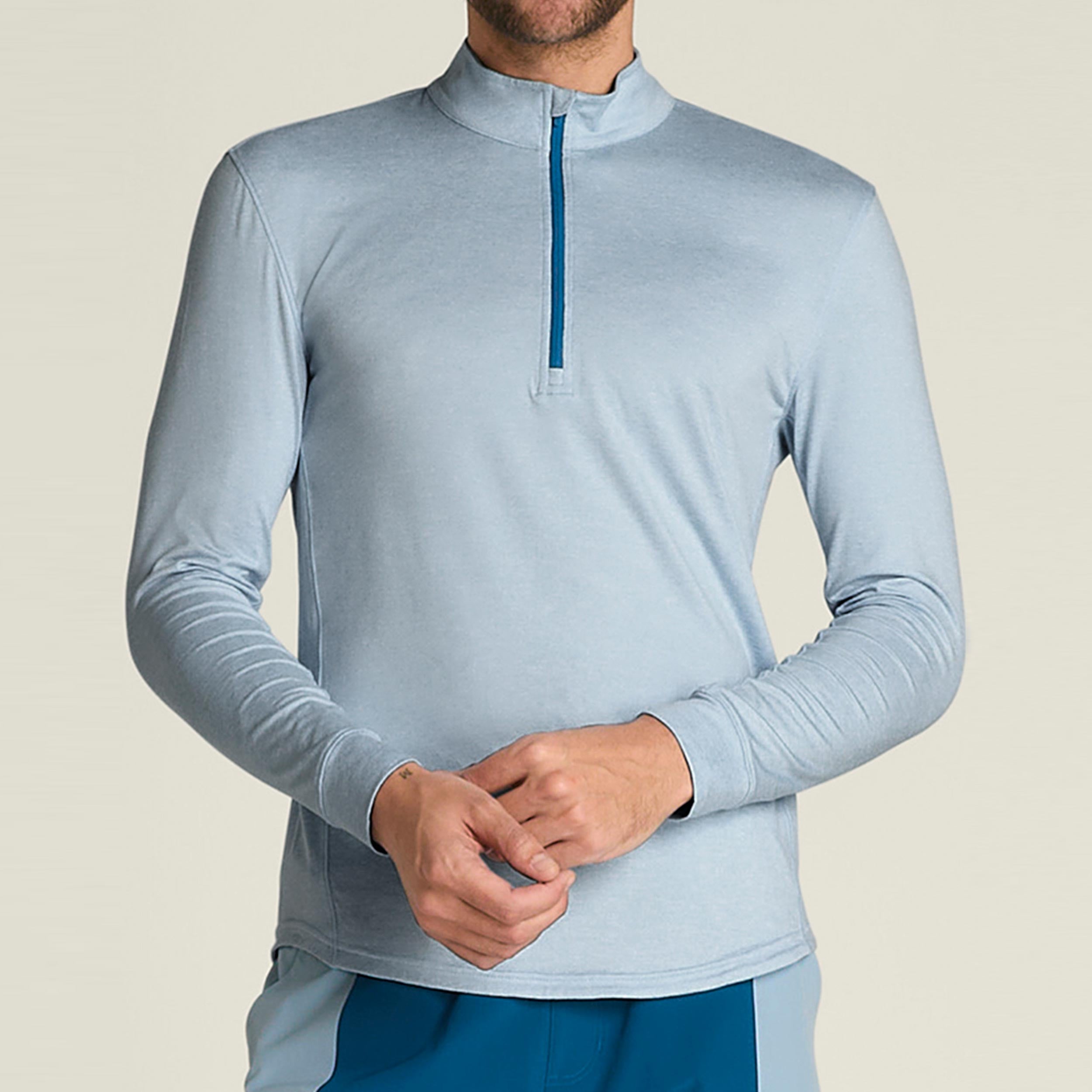 Wilson Everyday Performance Half-Zip Long sleeve Men-blue grey
