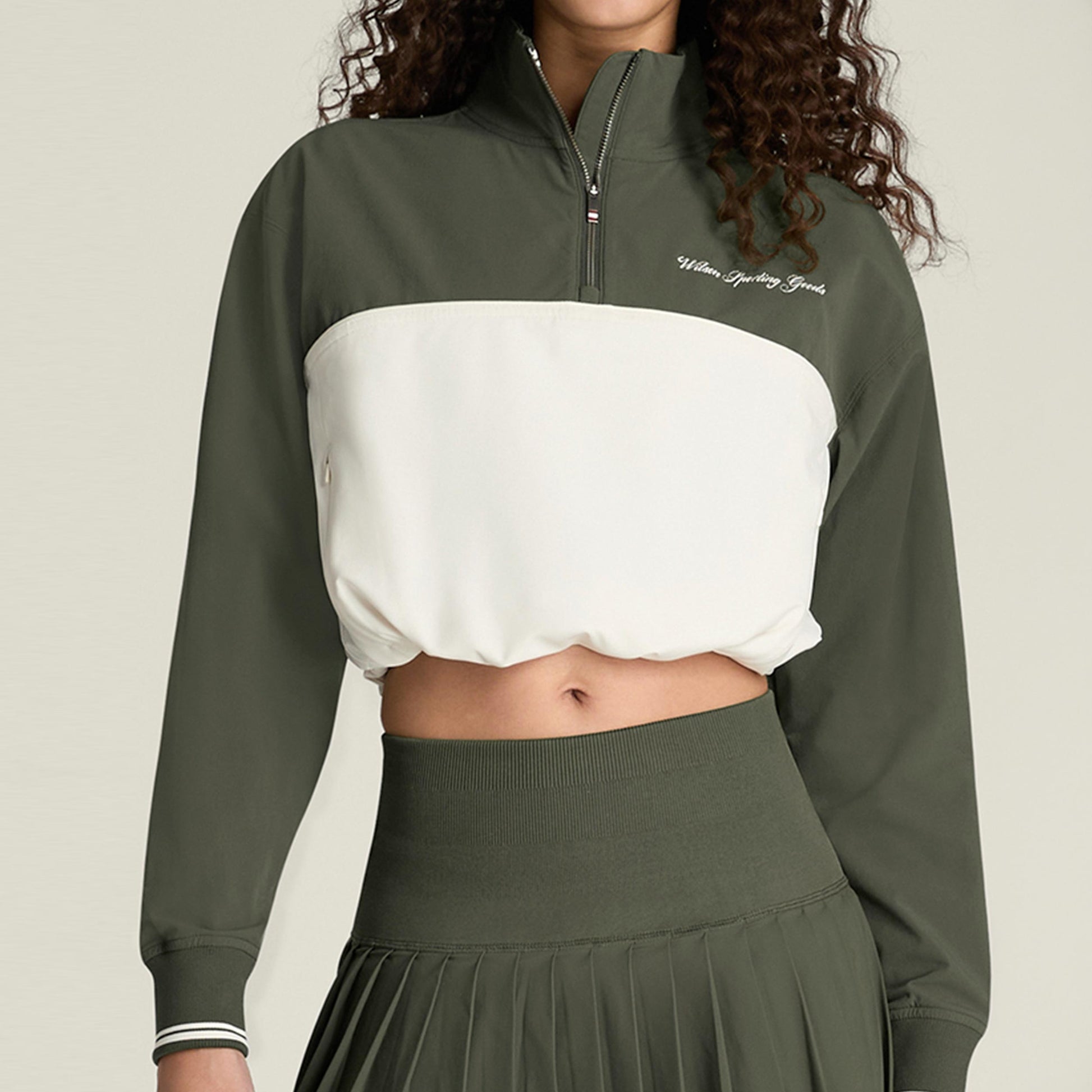 Wilson Davenport Woven Training jacket Women-dark green