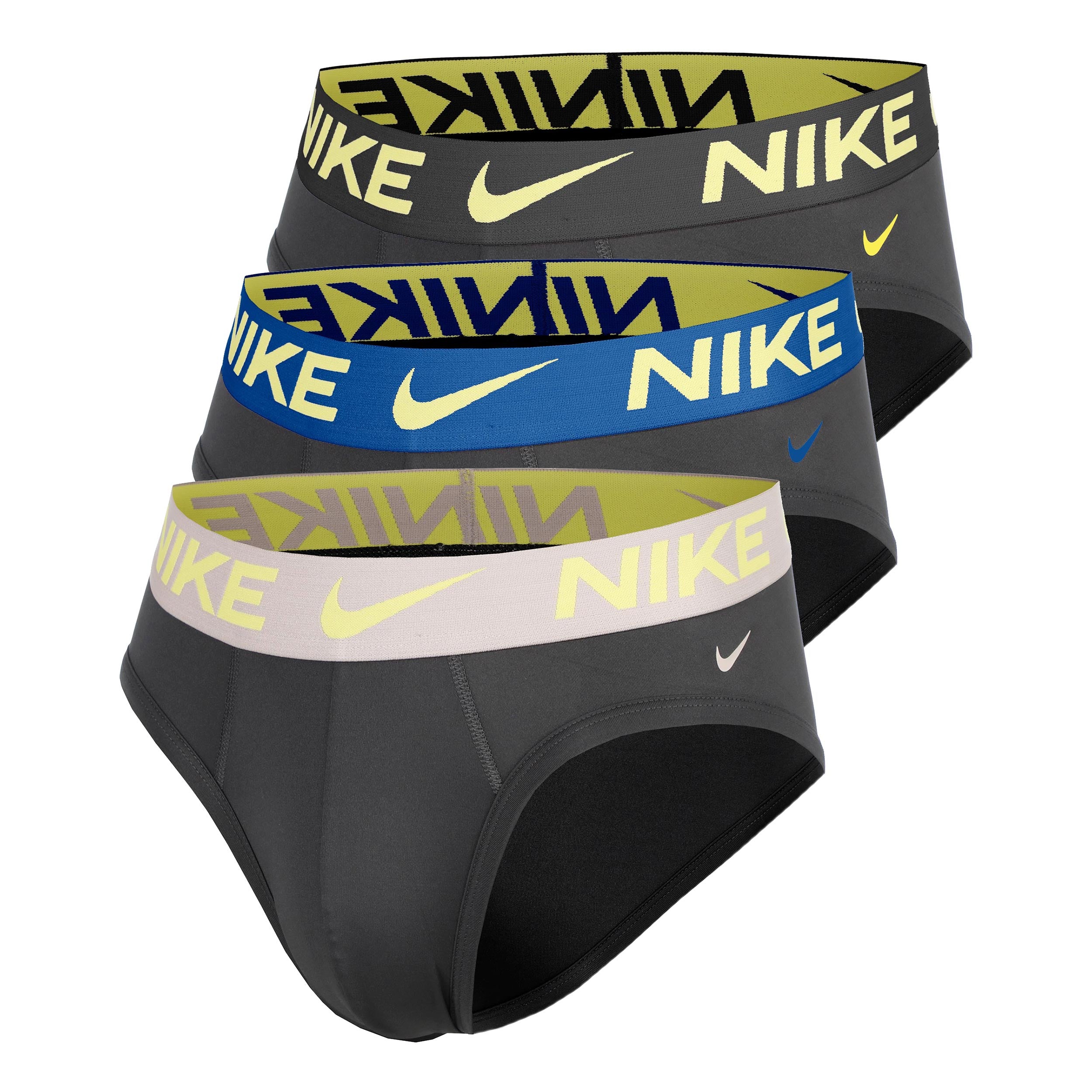 Nike Essential Micro Hip Brief Boxer shorts - 3 Pack Men-grey, blue