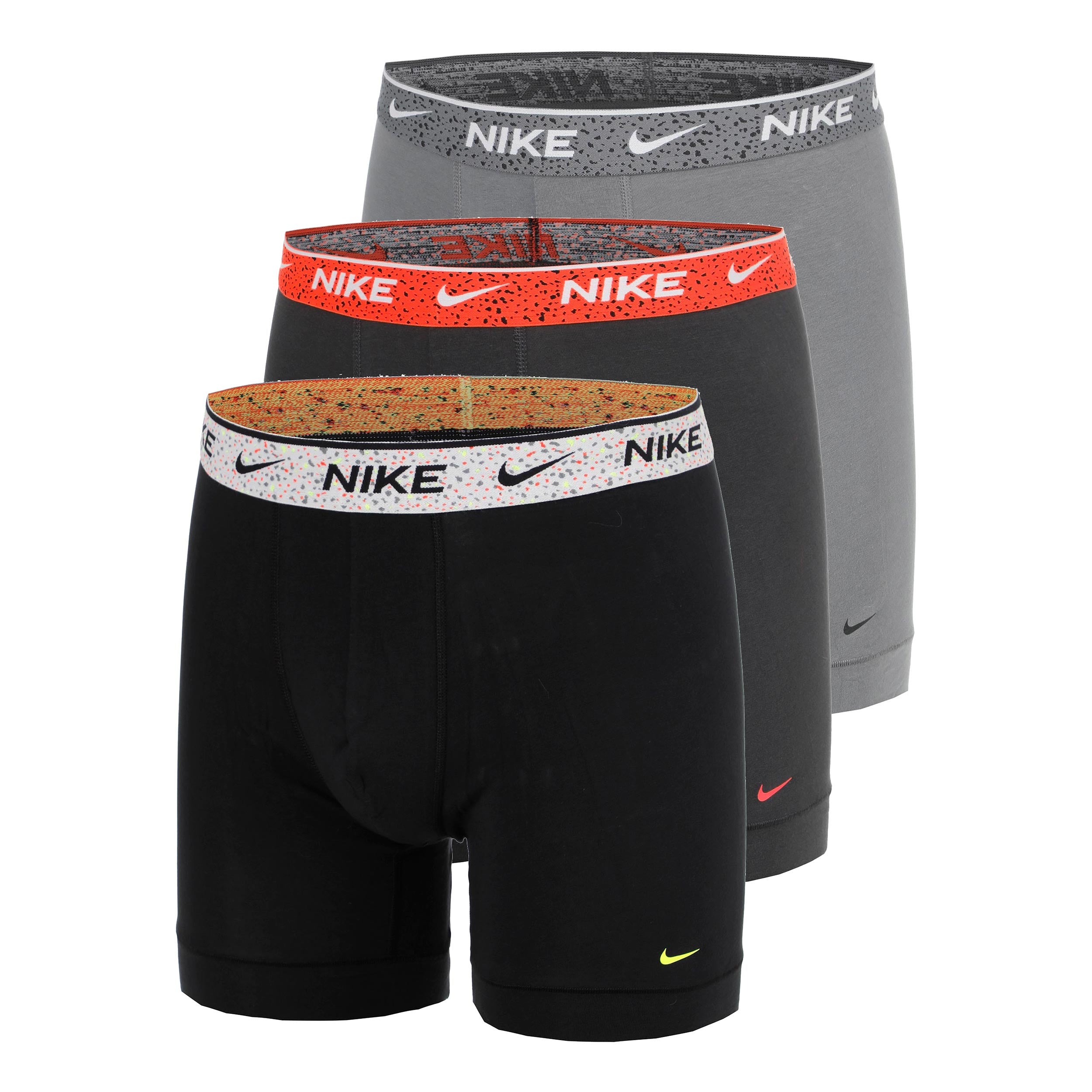 Nike Essential Cotton Stretch Boxer Short 3er Pack Herren - schwarz, anthrazit