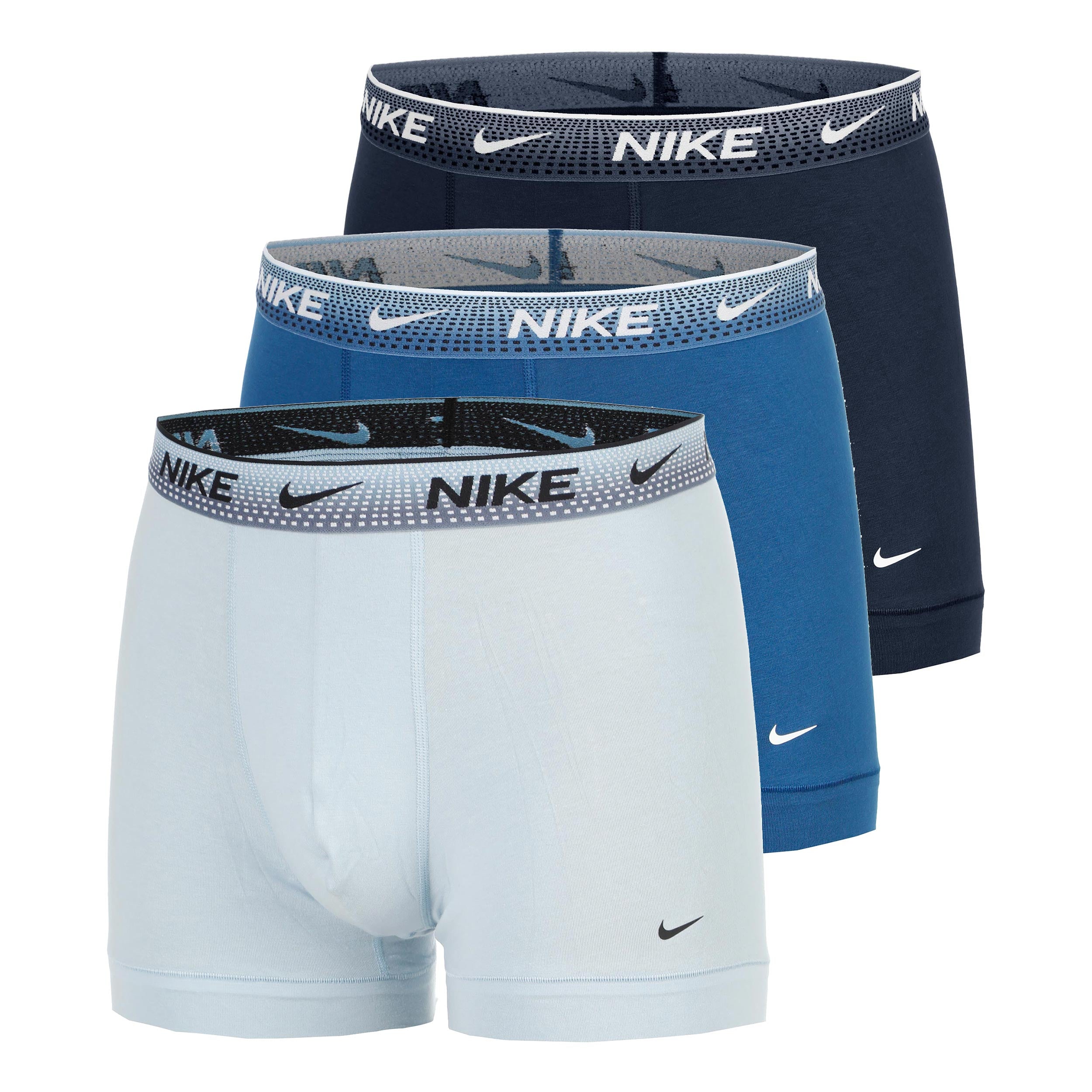 Nike Essential Cotton Stretch Trunk Boxer shorts 3 Pack Men - blue