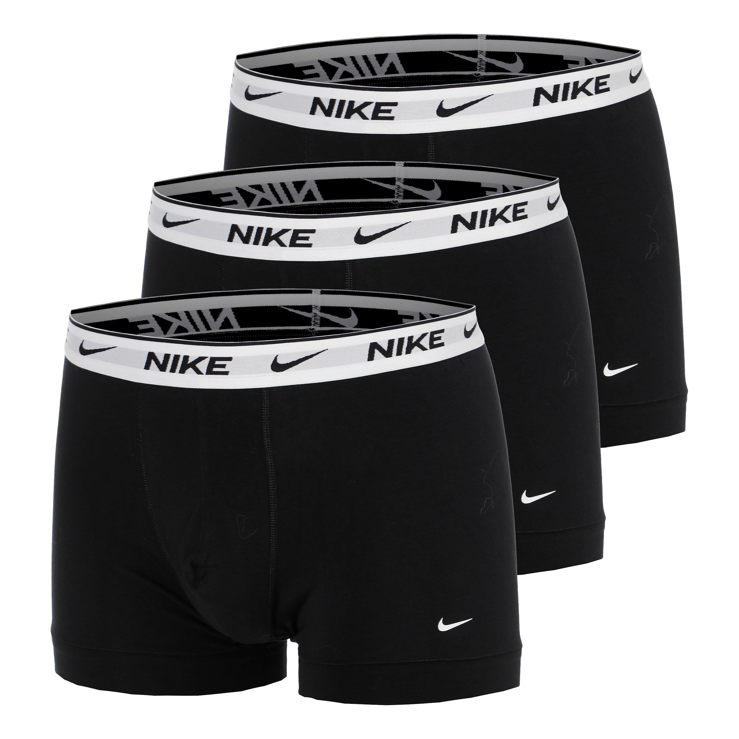 Nike Essential Cotton Stretch Trunk Boxer shorts 3 Pack Men - black, white