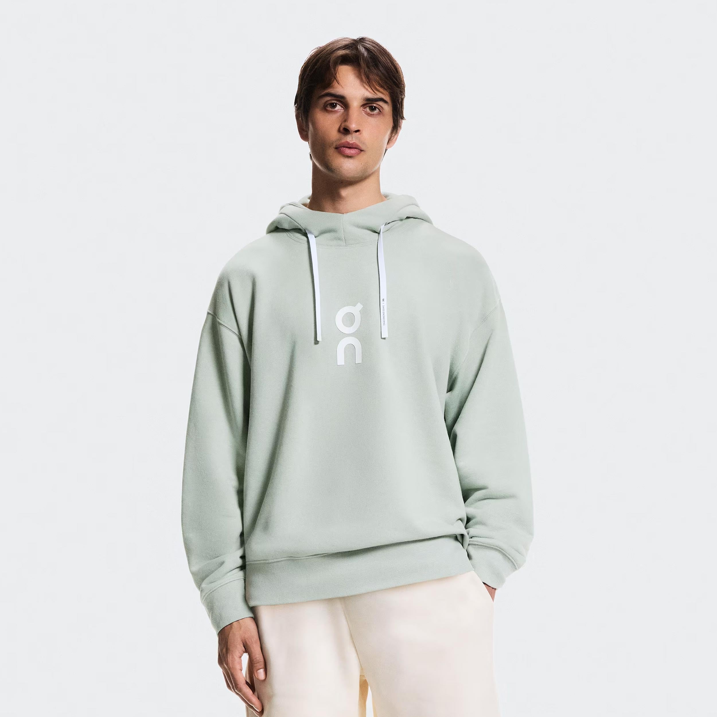 On Club Hoody Men - mint, white