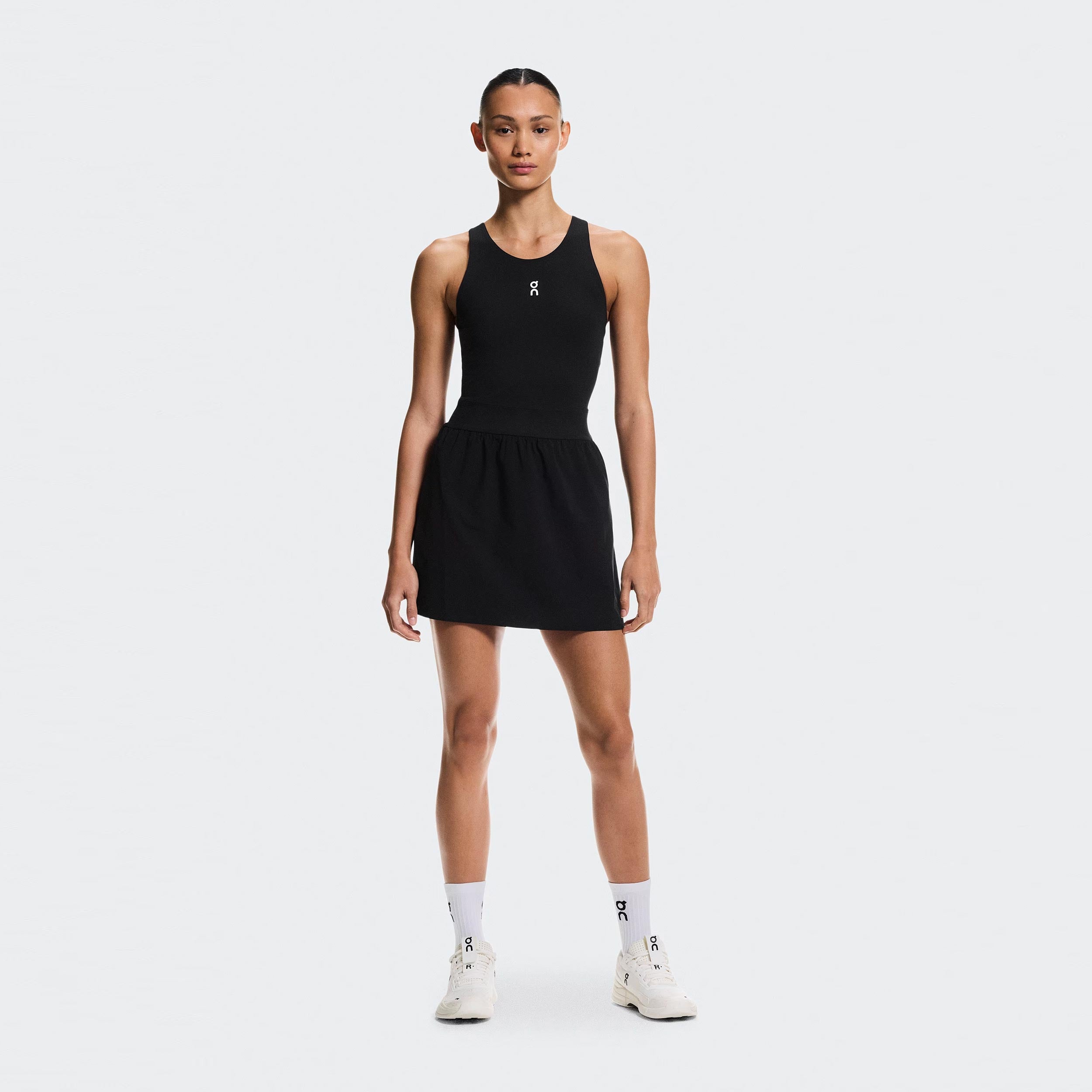 On Court Split Dress Women - black