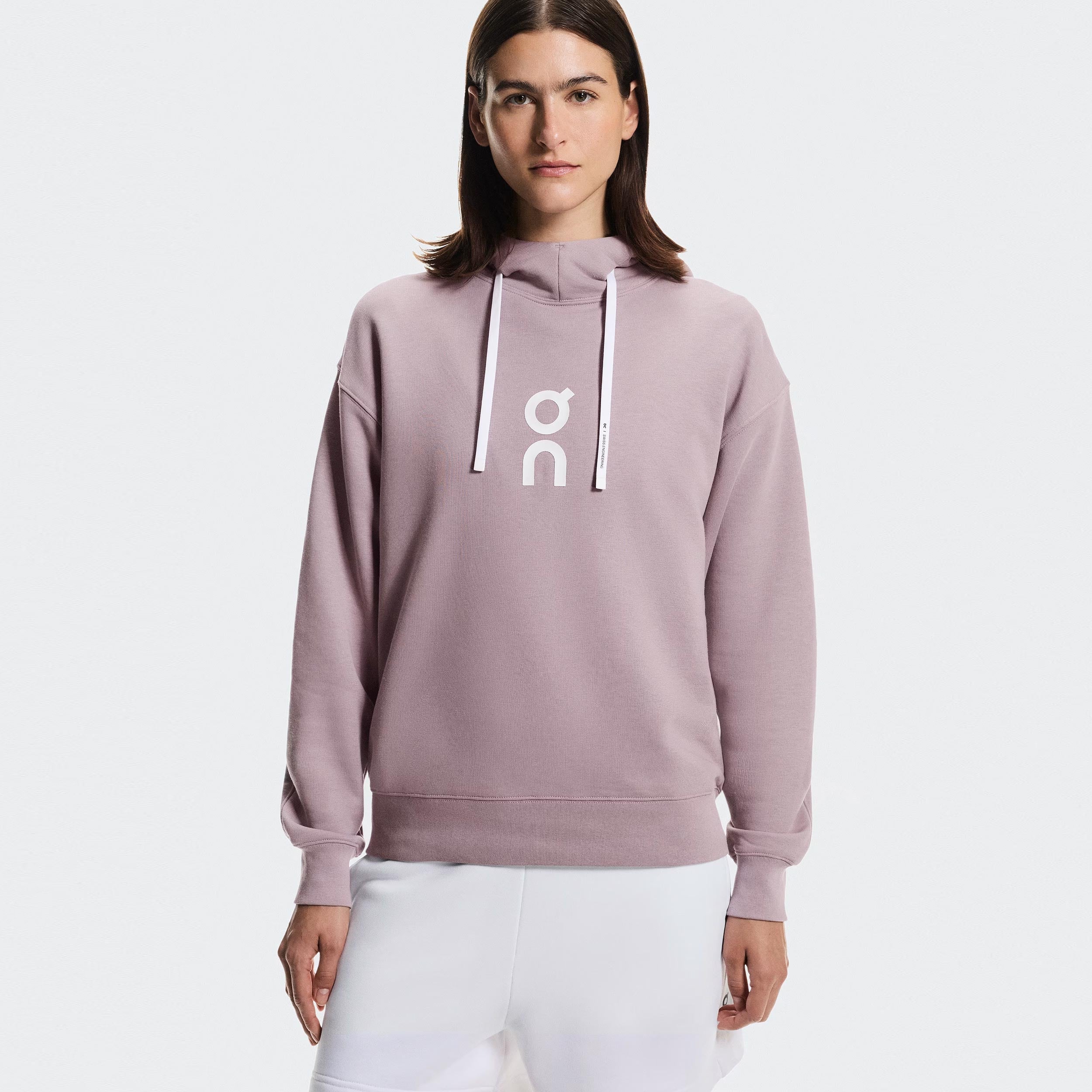 On Club Hoody Women - mauve, white