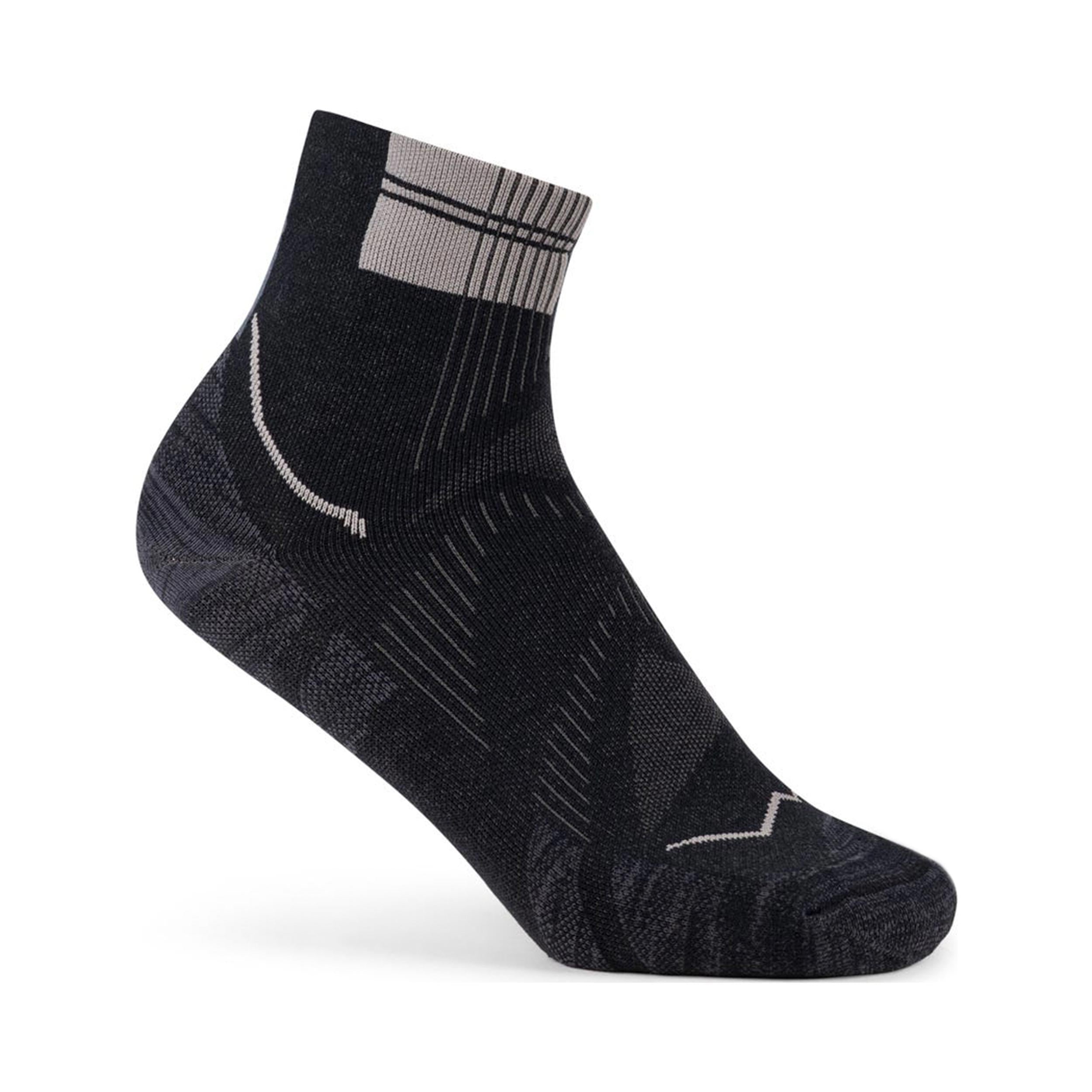 Buff Coolnet Quarter  Running socks Unisex-black