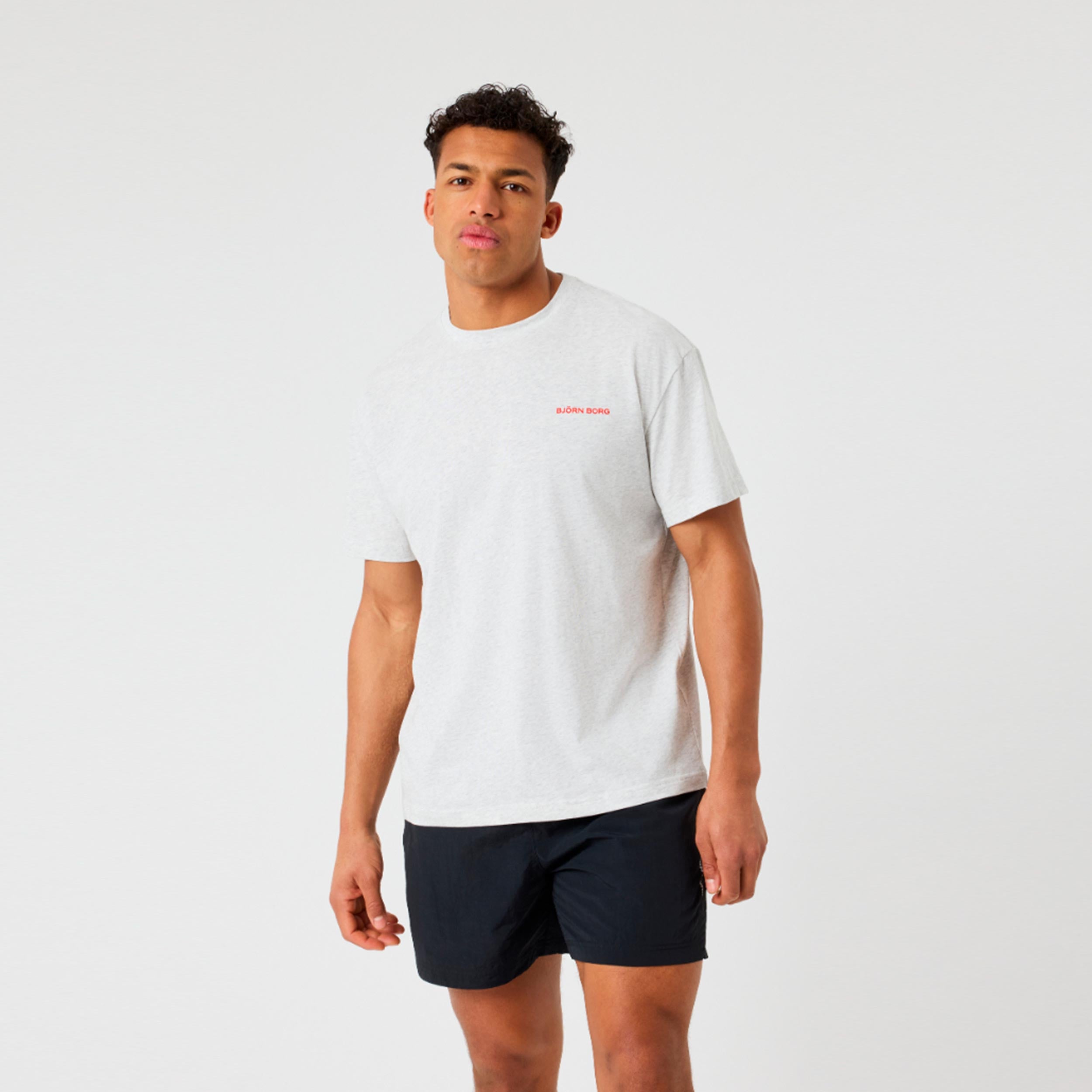 Björn Borg Borg Gym Oversized T-Shirt Men - lightgrey