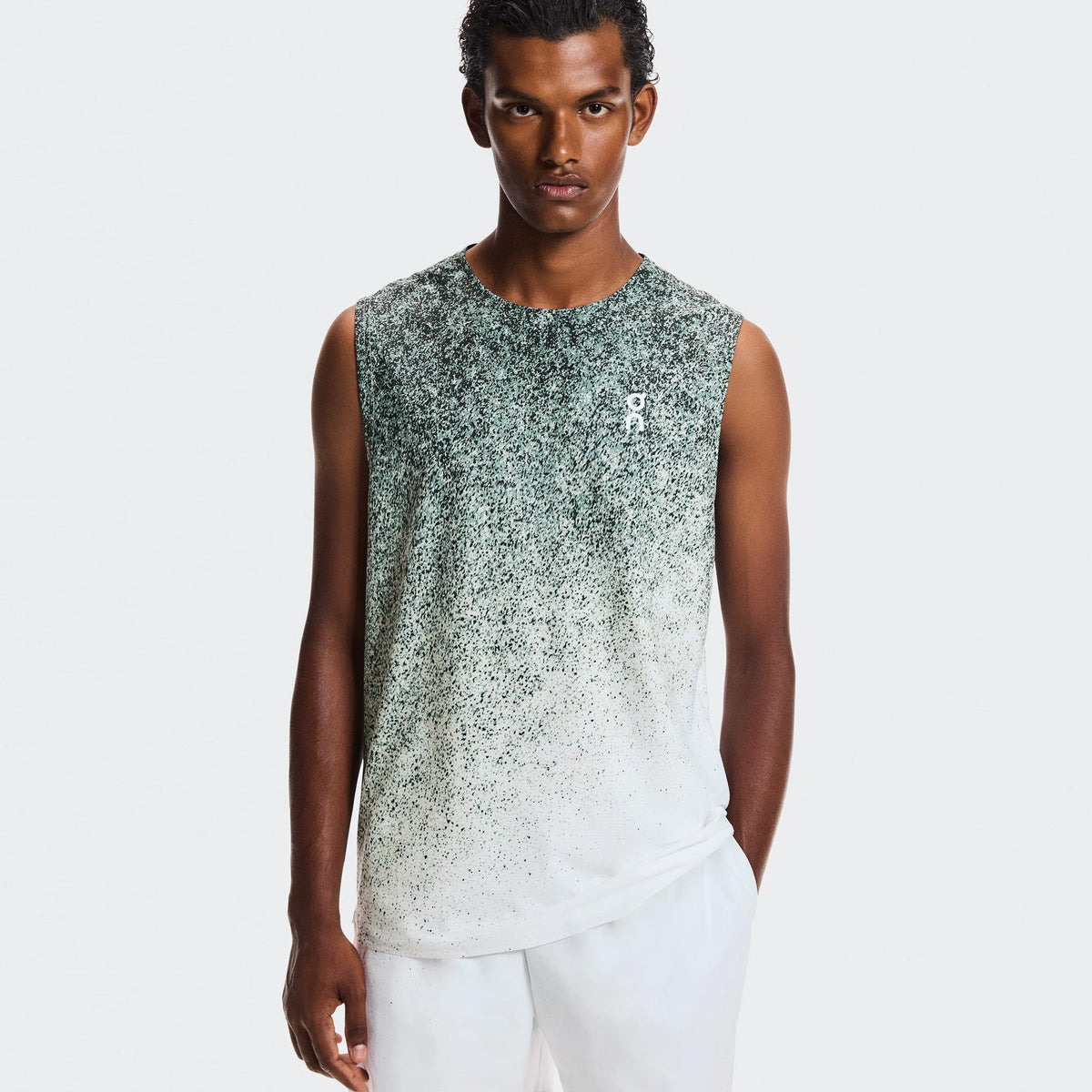 On Court Fade Tank Top Men - green, white