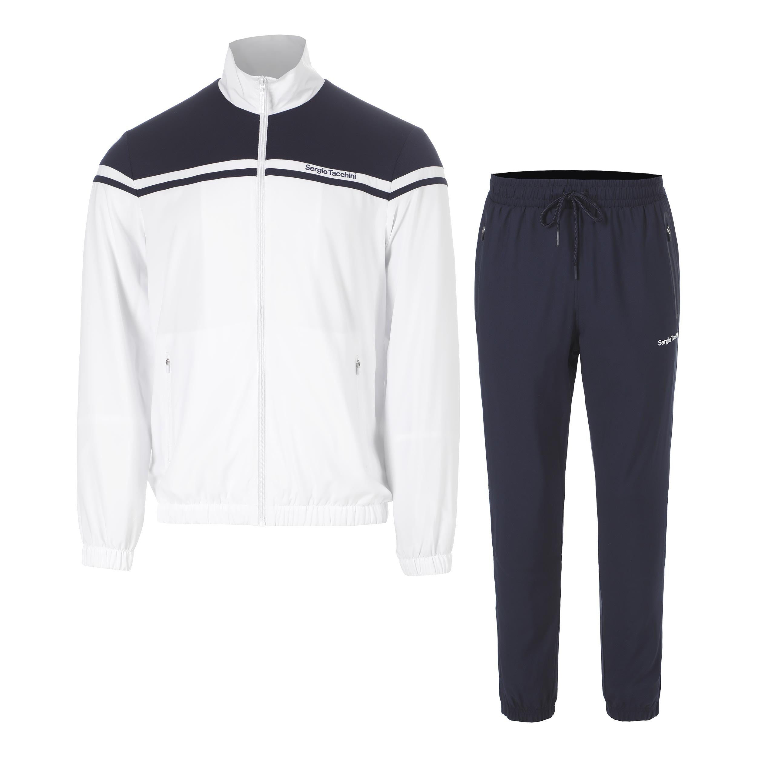 Sergio Tacchini Riflesso Trainingsanzug Herren - dunkelblau, weiß