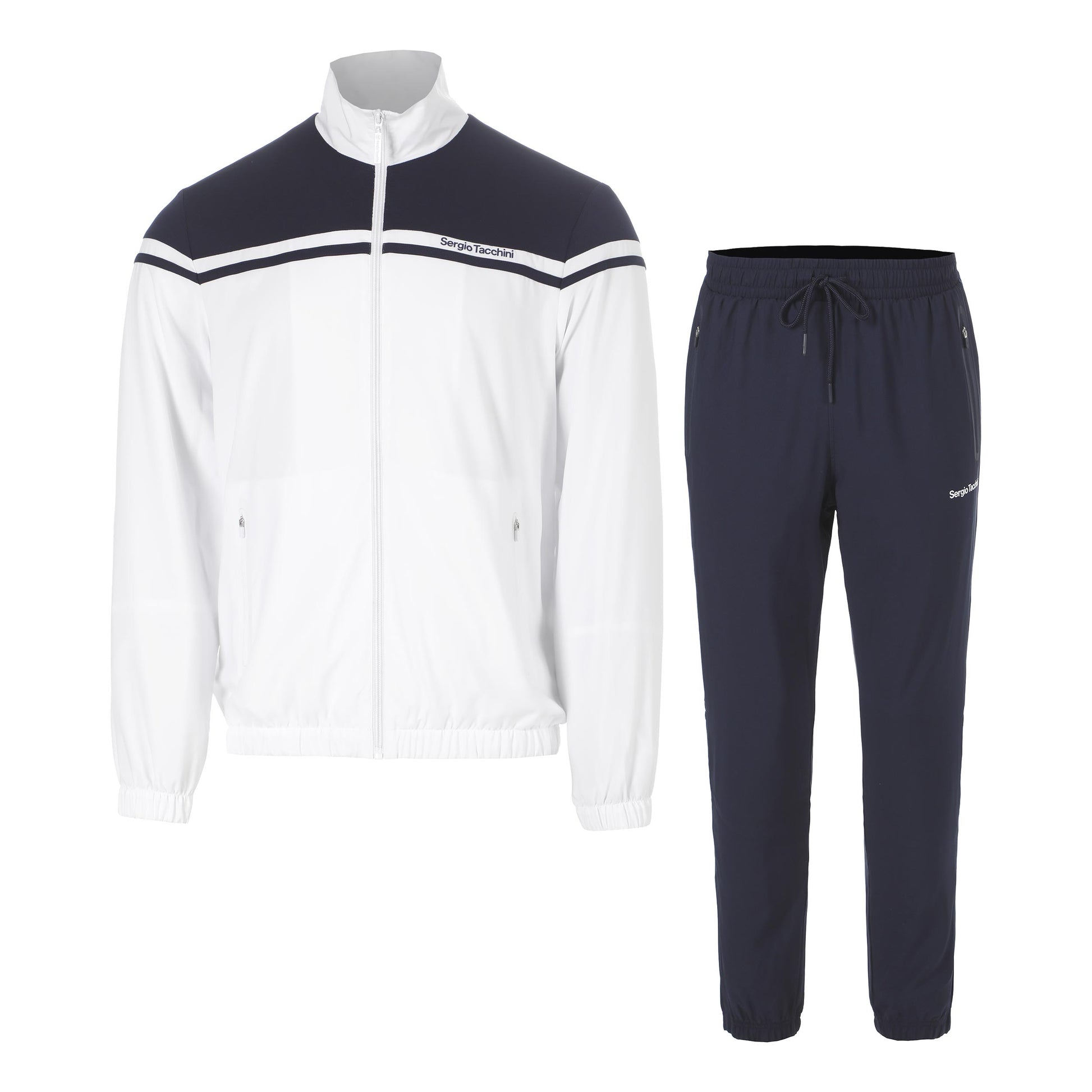 Sergio Tacchini Riflesso Trainingsanzug Herren - dunkelblau, weiß