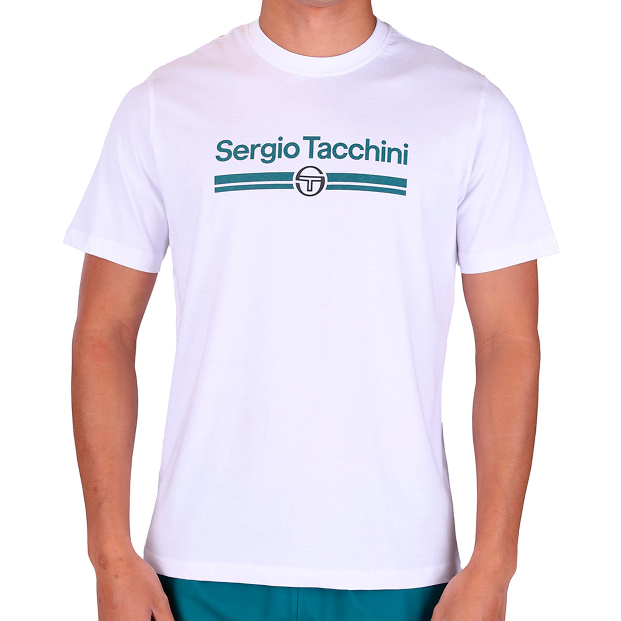 Sergio Tacchini Marchio Co T-Shirt Men - white, petrol