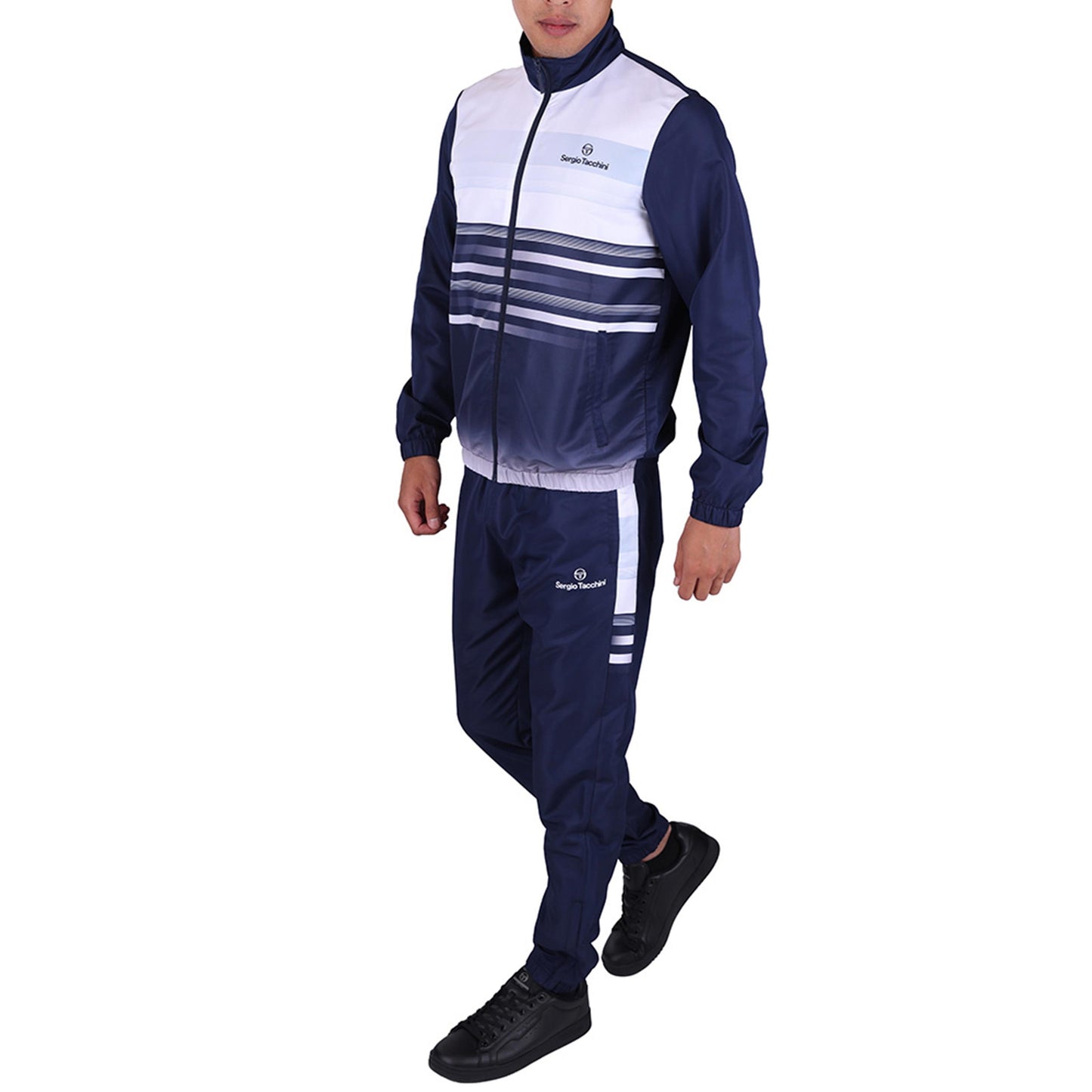 Sergio Tacchini Segnali Trainingsanzug Herren - dunkelblau, weiß
