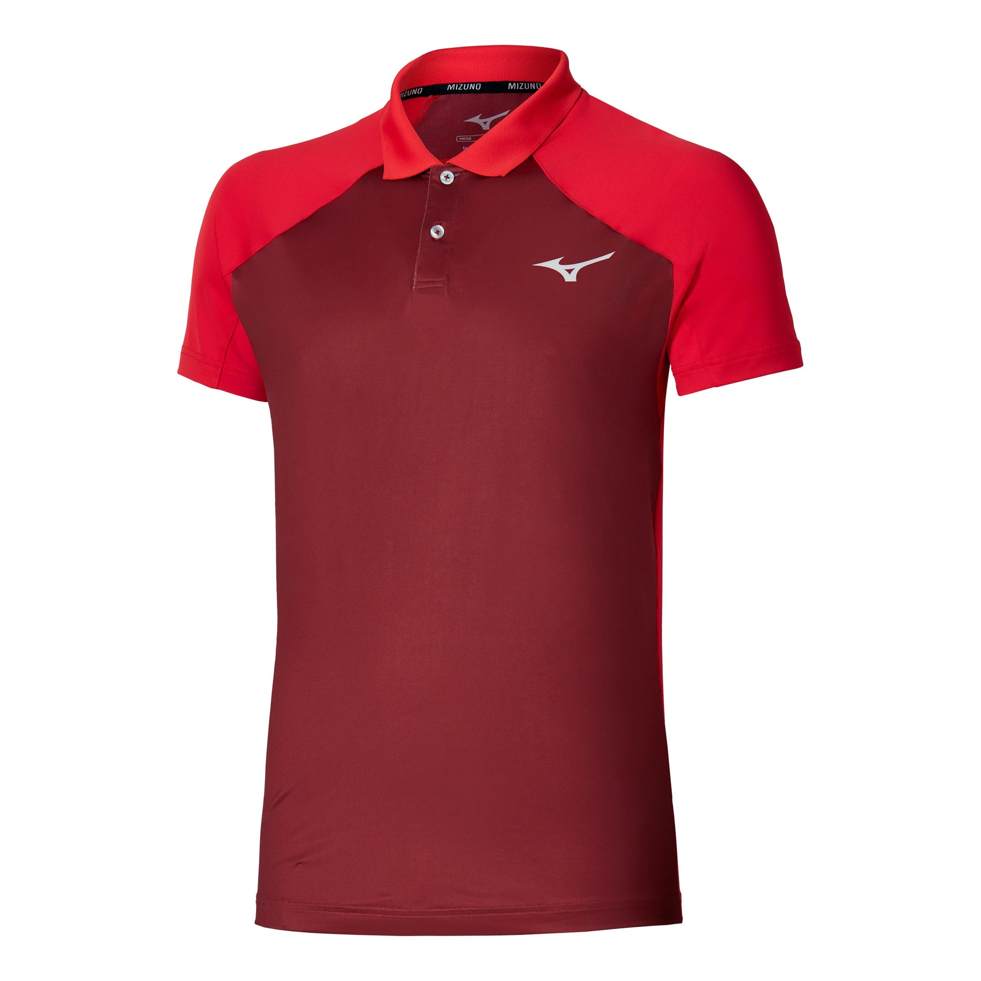 Mizuno Polo Men-dark red, red