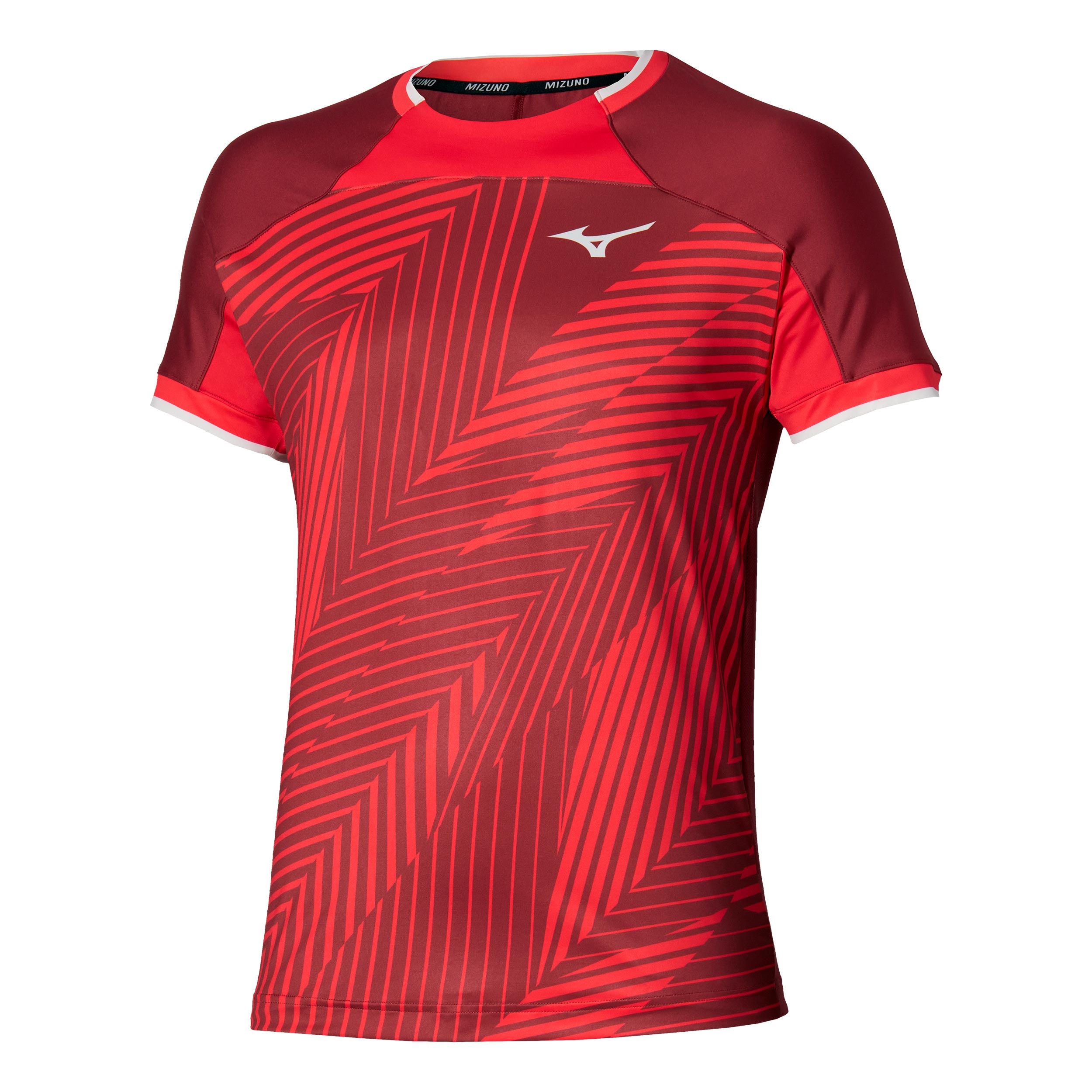 Mizuno T-Shirt Men-dark red, red