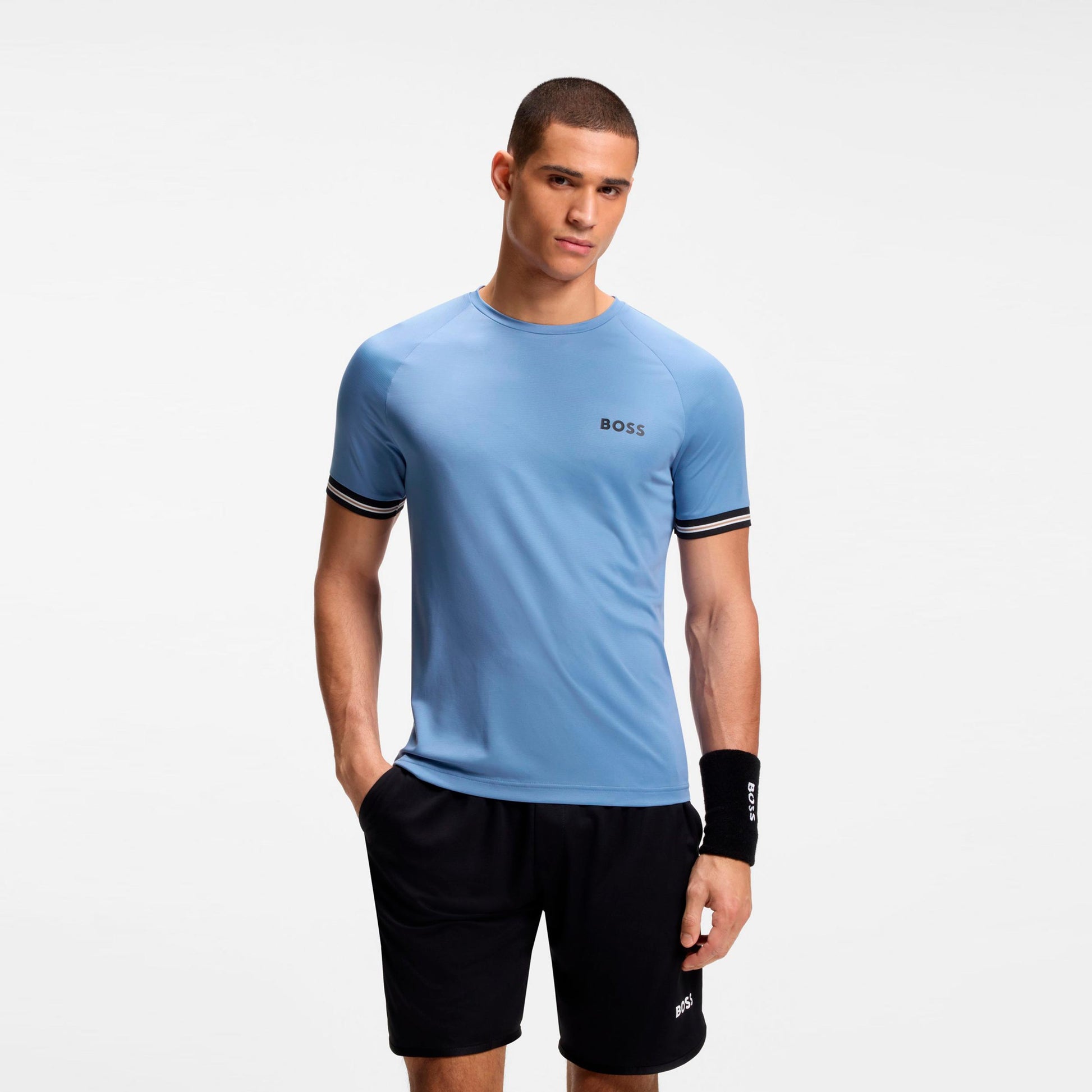 BOSS Serve 2 T-Shirt Men-blue grey