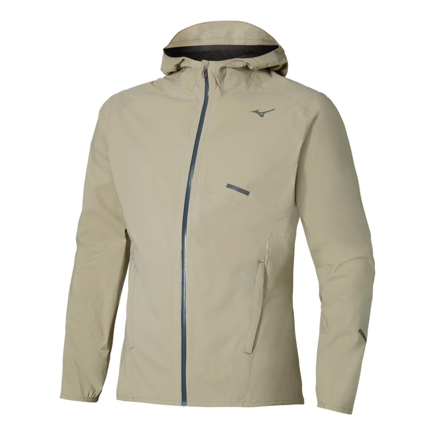 Mizuno Tech Light Hooded Running jacket Men - beige