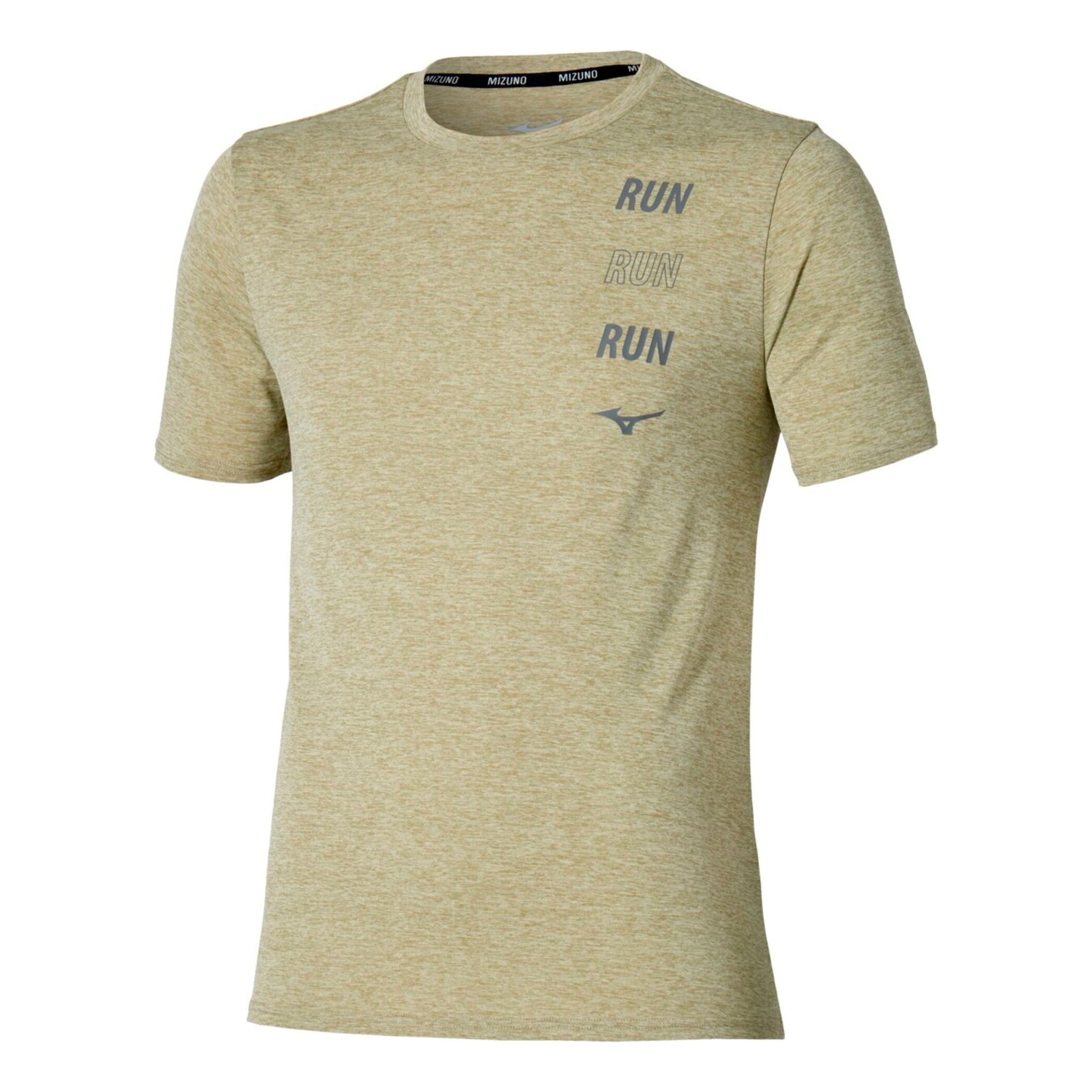 Mizuno Core Run Running shirt Men - beige
