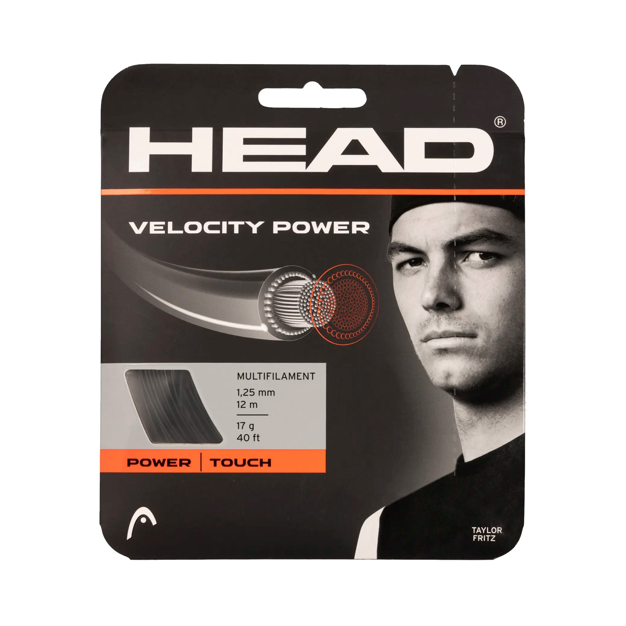 HEAD Velocity MLT Power Saitenset 12m - schwarz