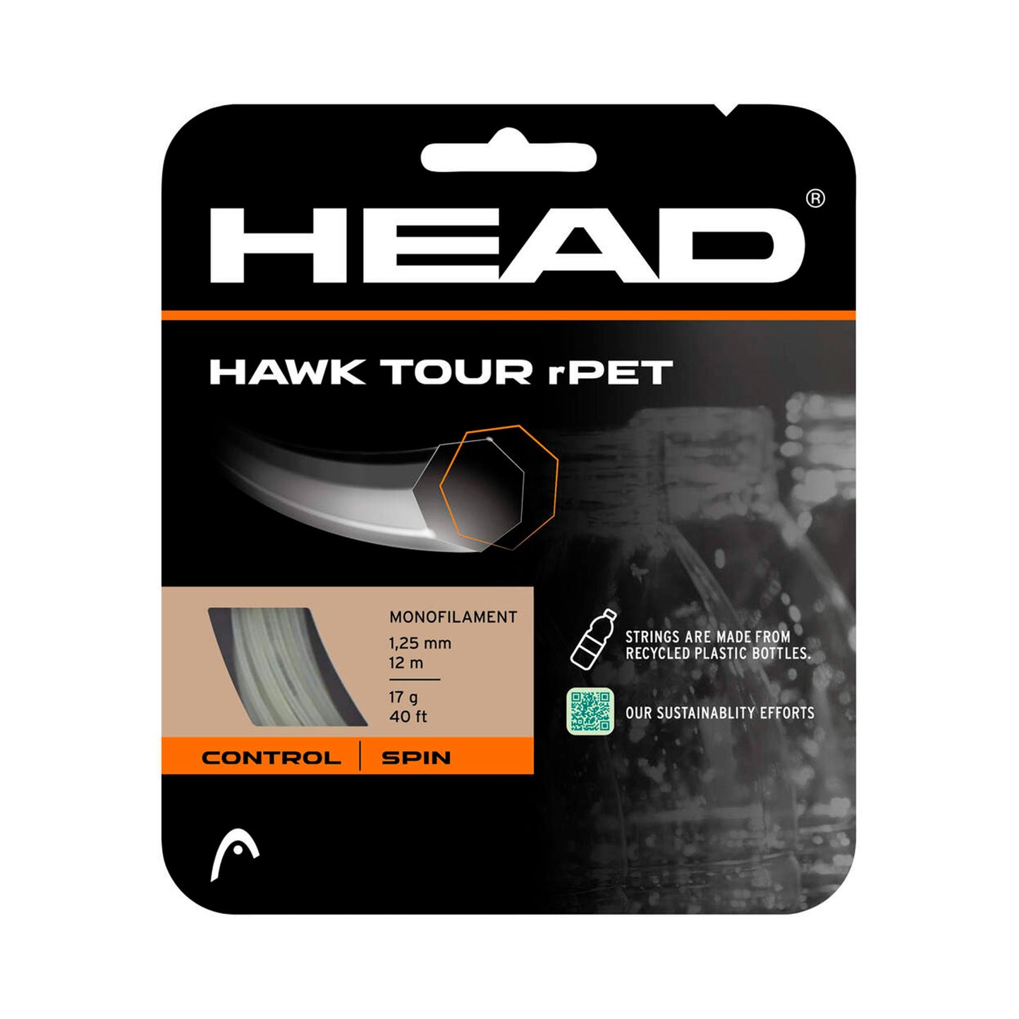 HEAD Hawk Tour rPET  String set 12m - ecru
