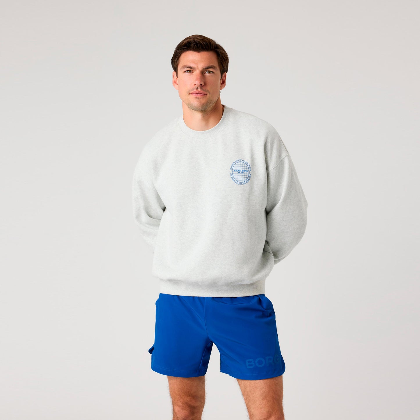 Björn Borg Ace Oversized Sweatshirt Men - lightgrey