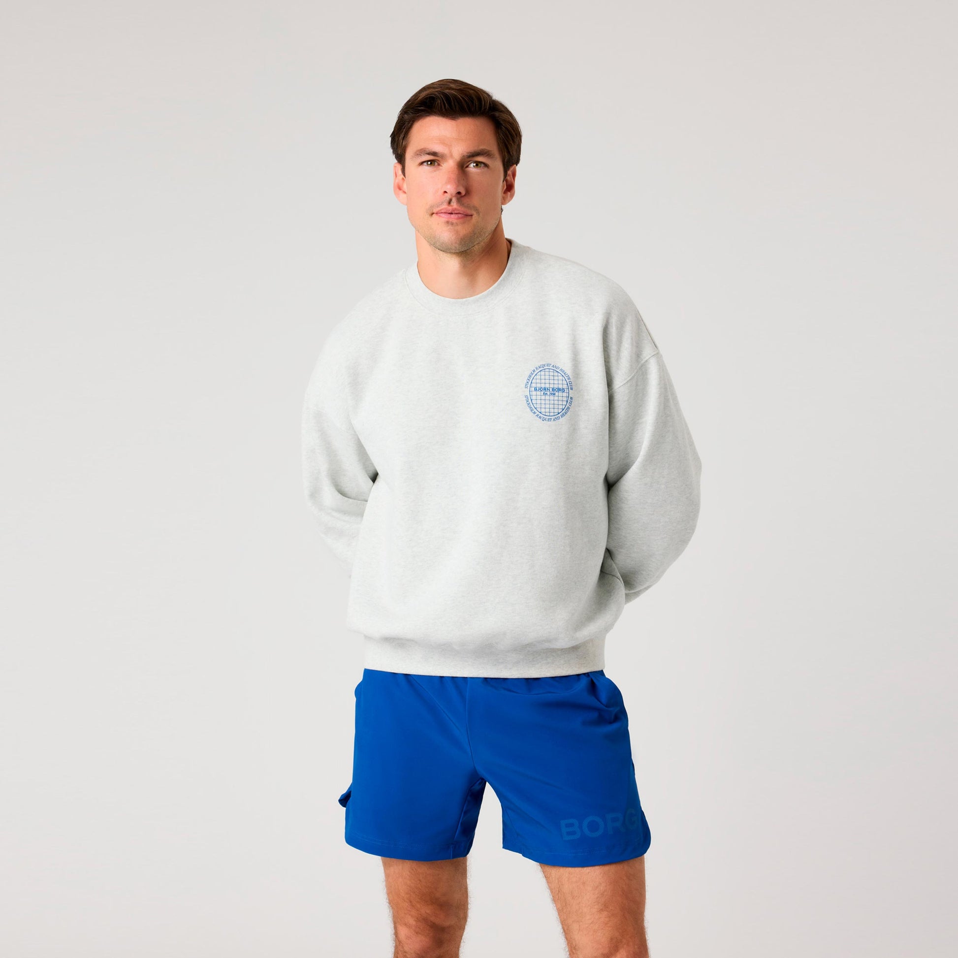Björn Borg Ace Oversized Sweatshirt Men - lightgrey