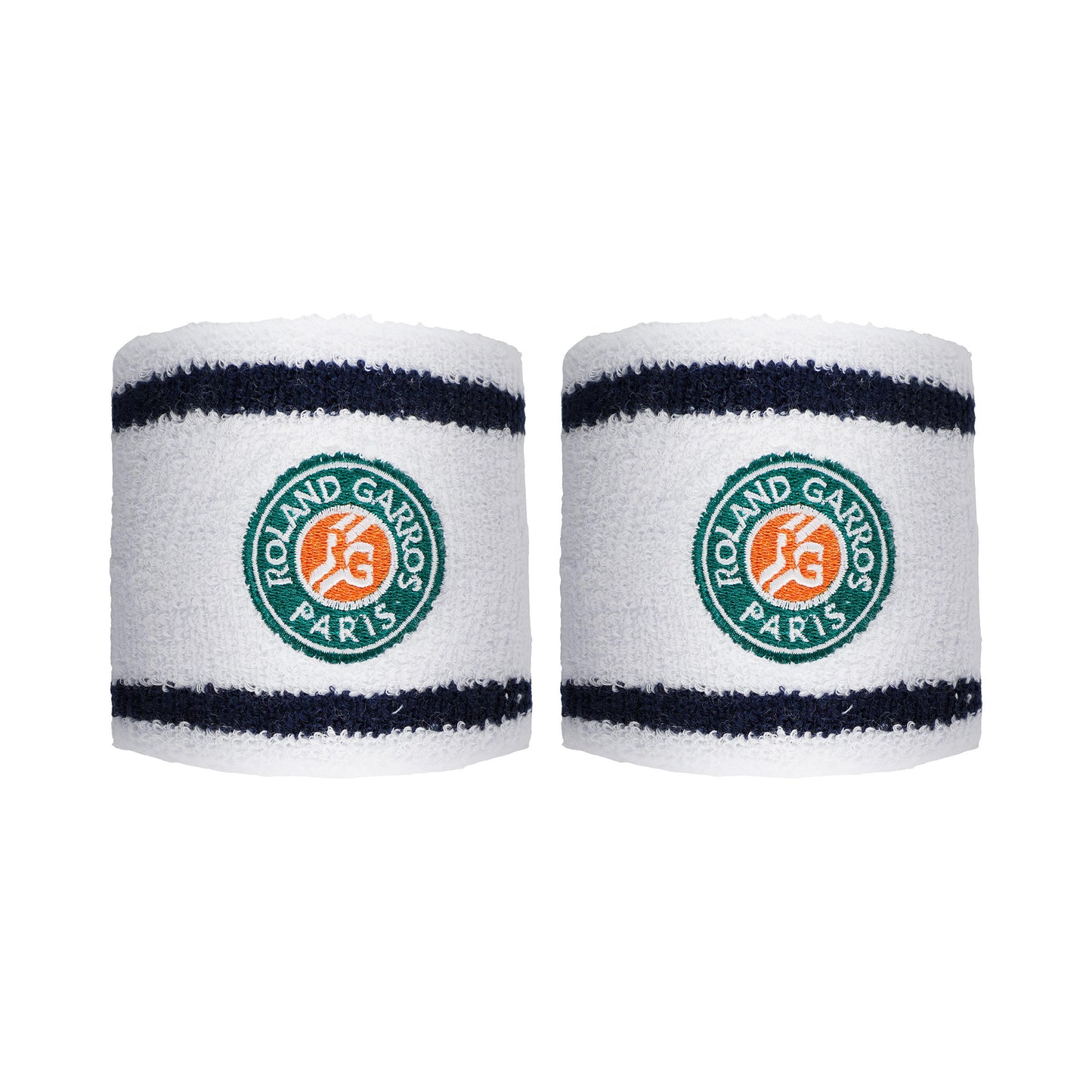Roland Garros Wristband 2 Pack Men - white