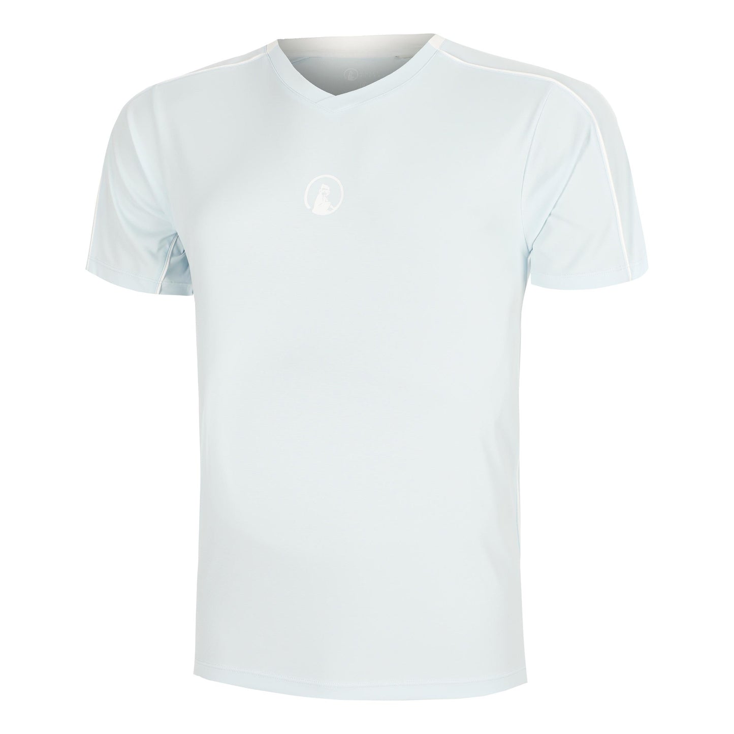 Quiet Please Memories Topspin V-Neck T-Shirt Herren - hellblau