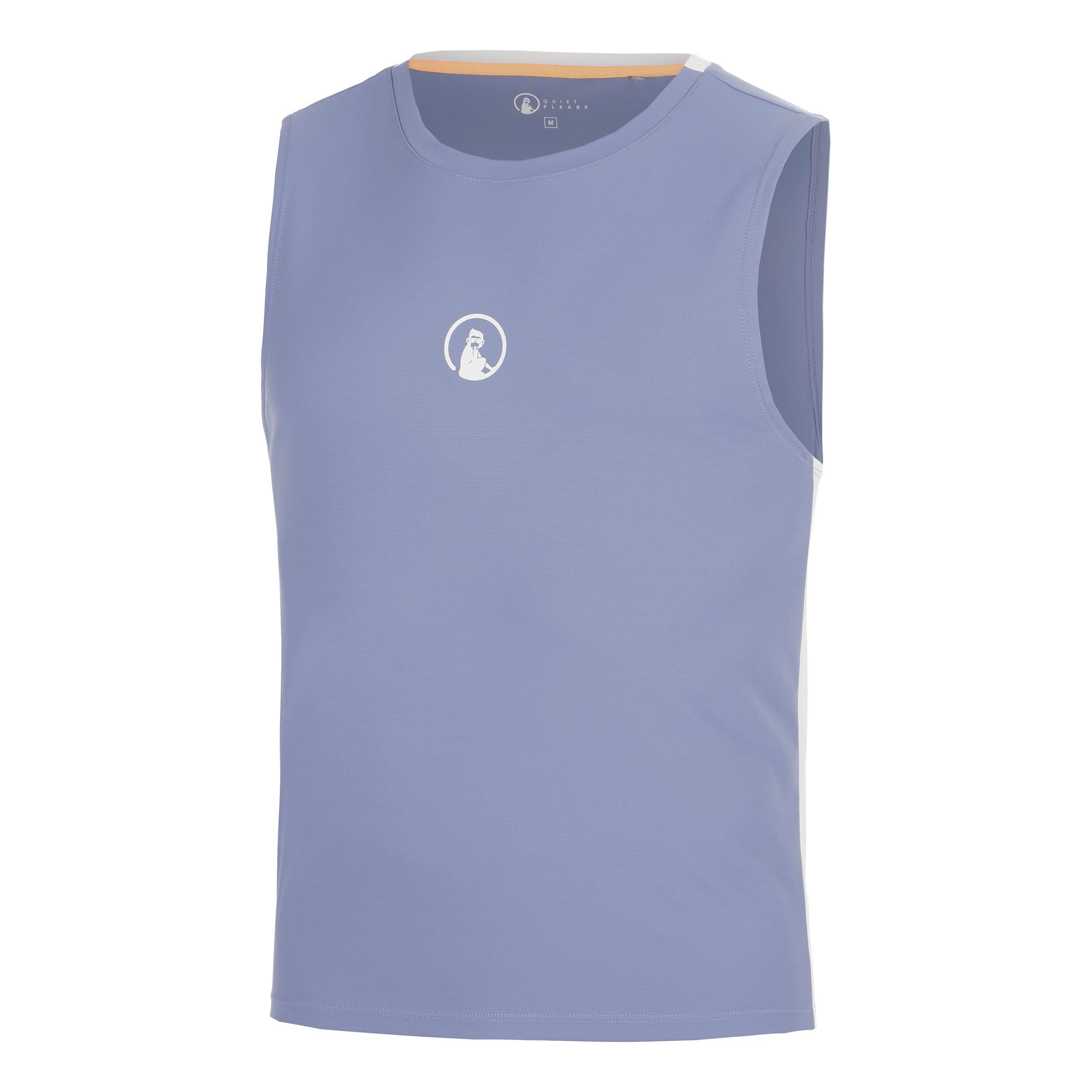 Quiet Please Glow Winner Tech Tank Top Men - blue
