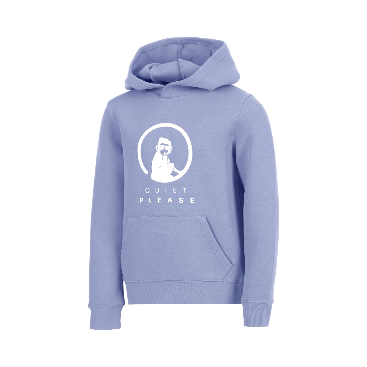 Quiet Please Glow Baseline Logo Hoody Boys - blue