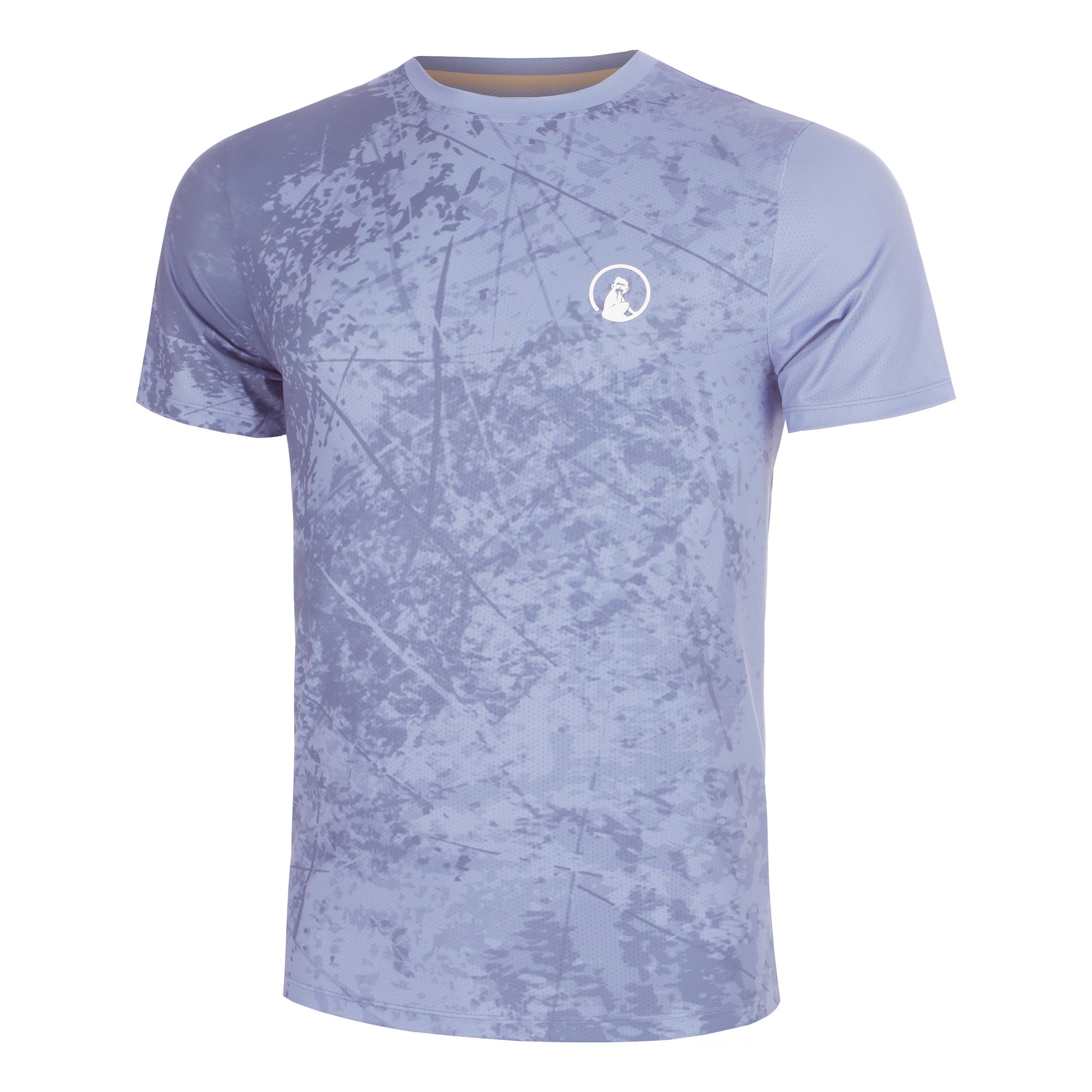 Quiet Please Glow Receiver Scrubbled T-Shirt Men - blue