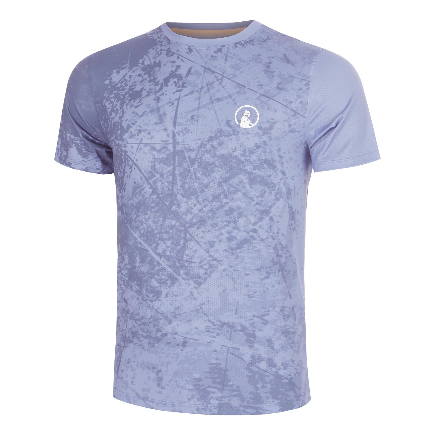 Quiet Please Glow Receiver Scrubbled T-Shirt Men - blue