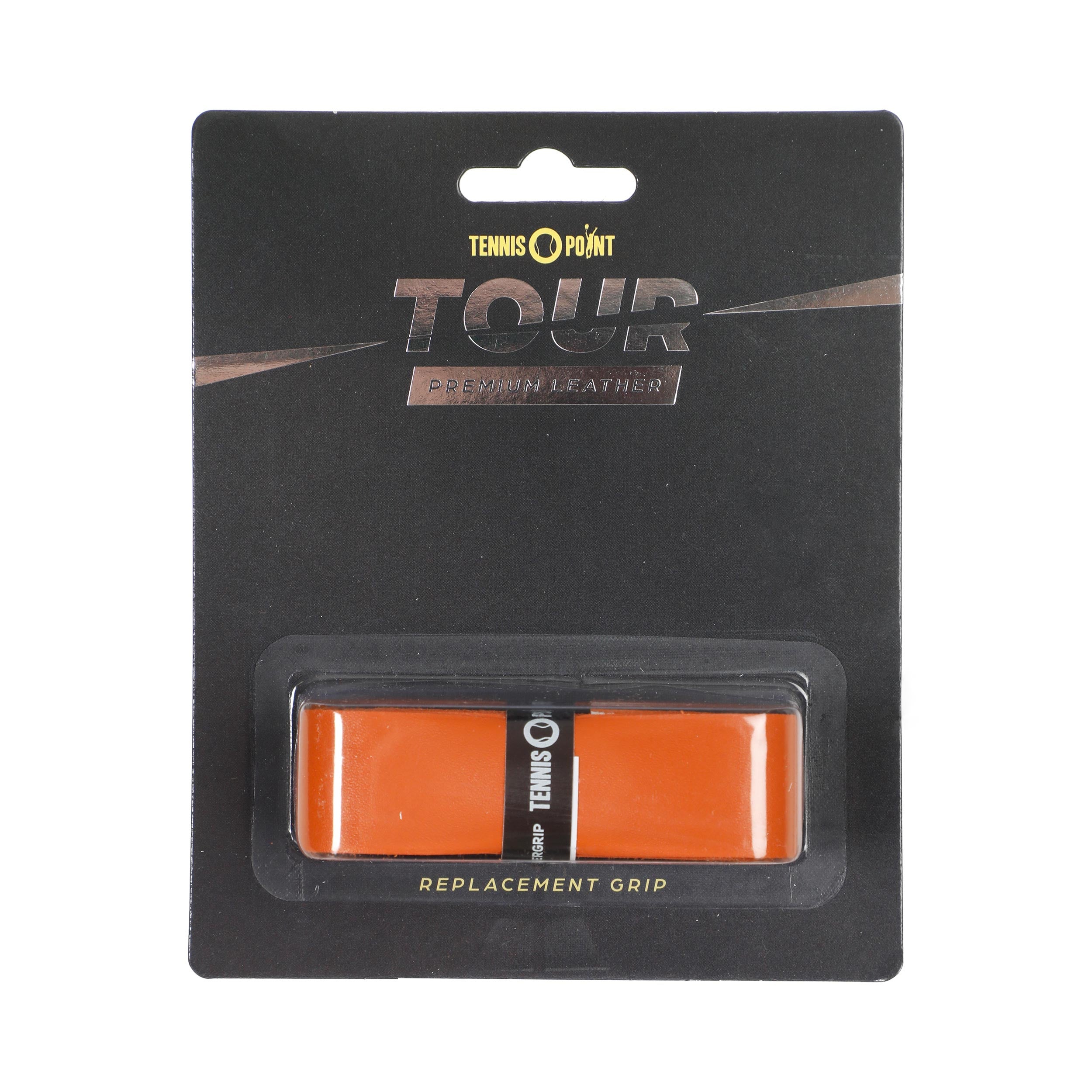 Tennis-Point Tour Leather Replacement Grip 1 Pack - brown