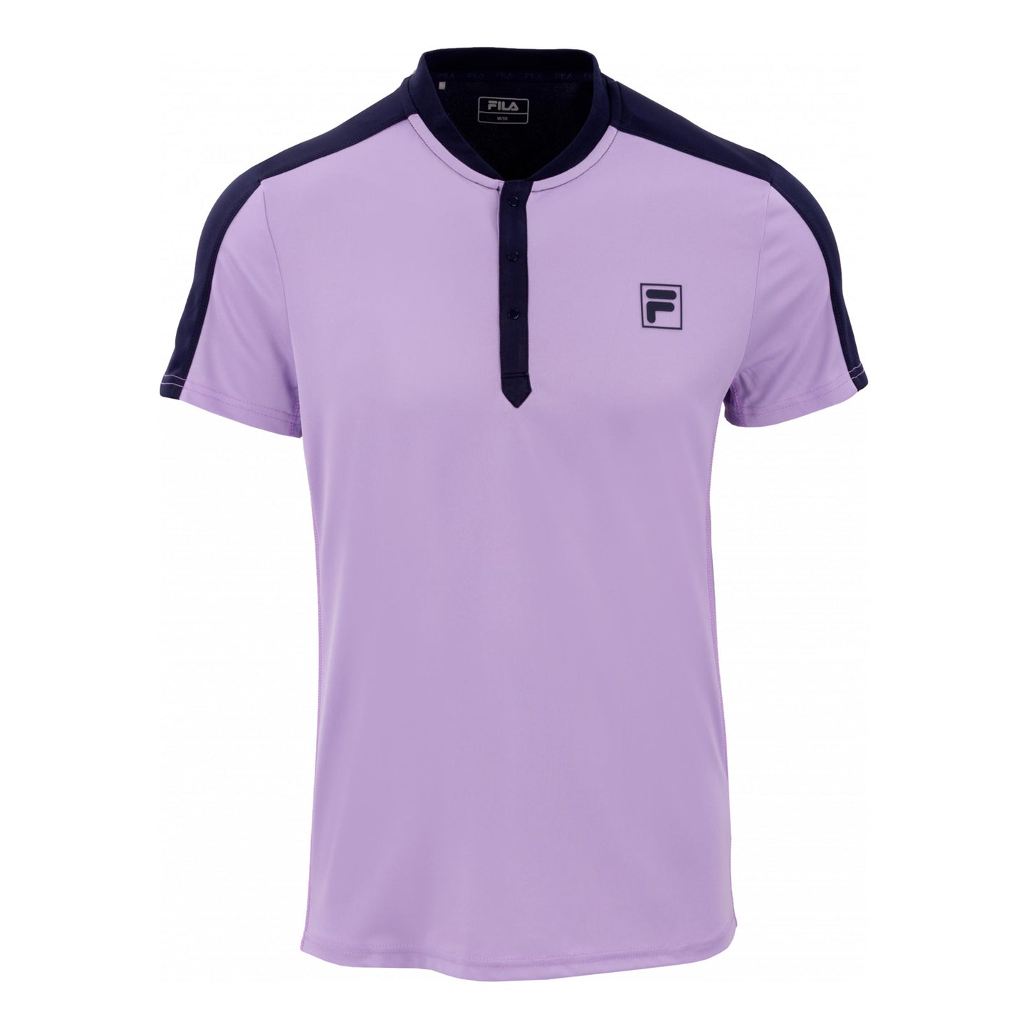 Fila Henley Taavi T-Shirt Herren - flieder, dunkelblau