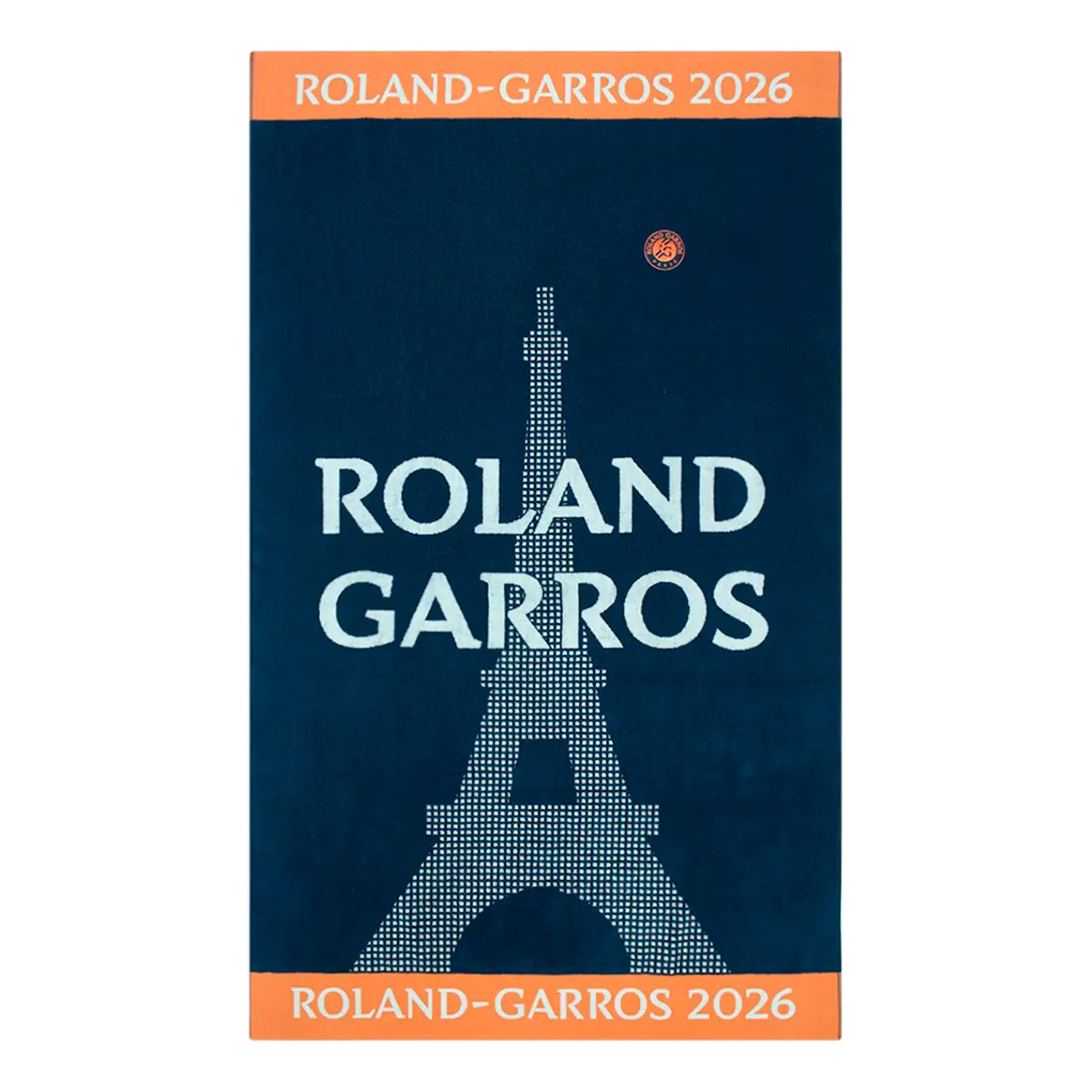 Roland Garros Official Beach Towel 100X170 Towel - orange, dark blue