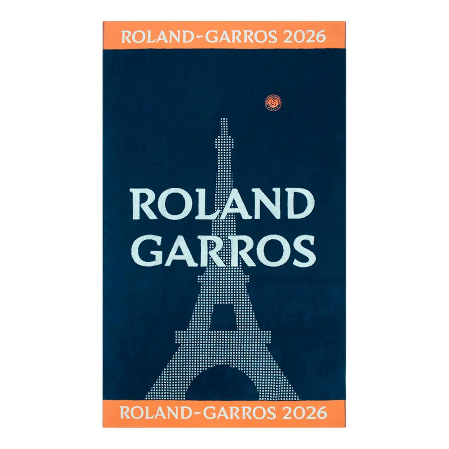 Roland Garros Official Beach Towel 100X170 Towel - orange, dark blue