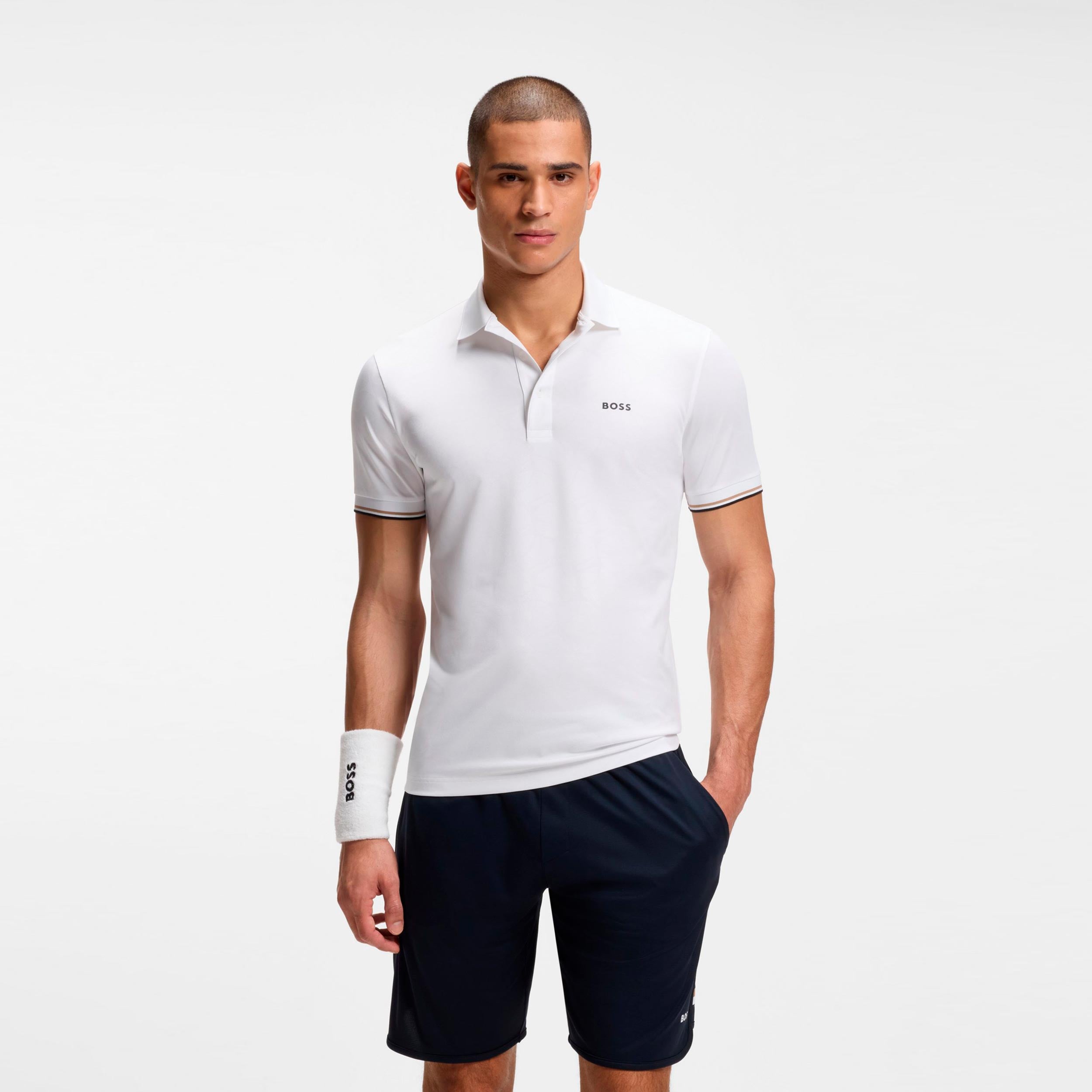 BOSS Game 1 Polo Men - white