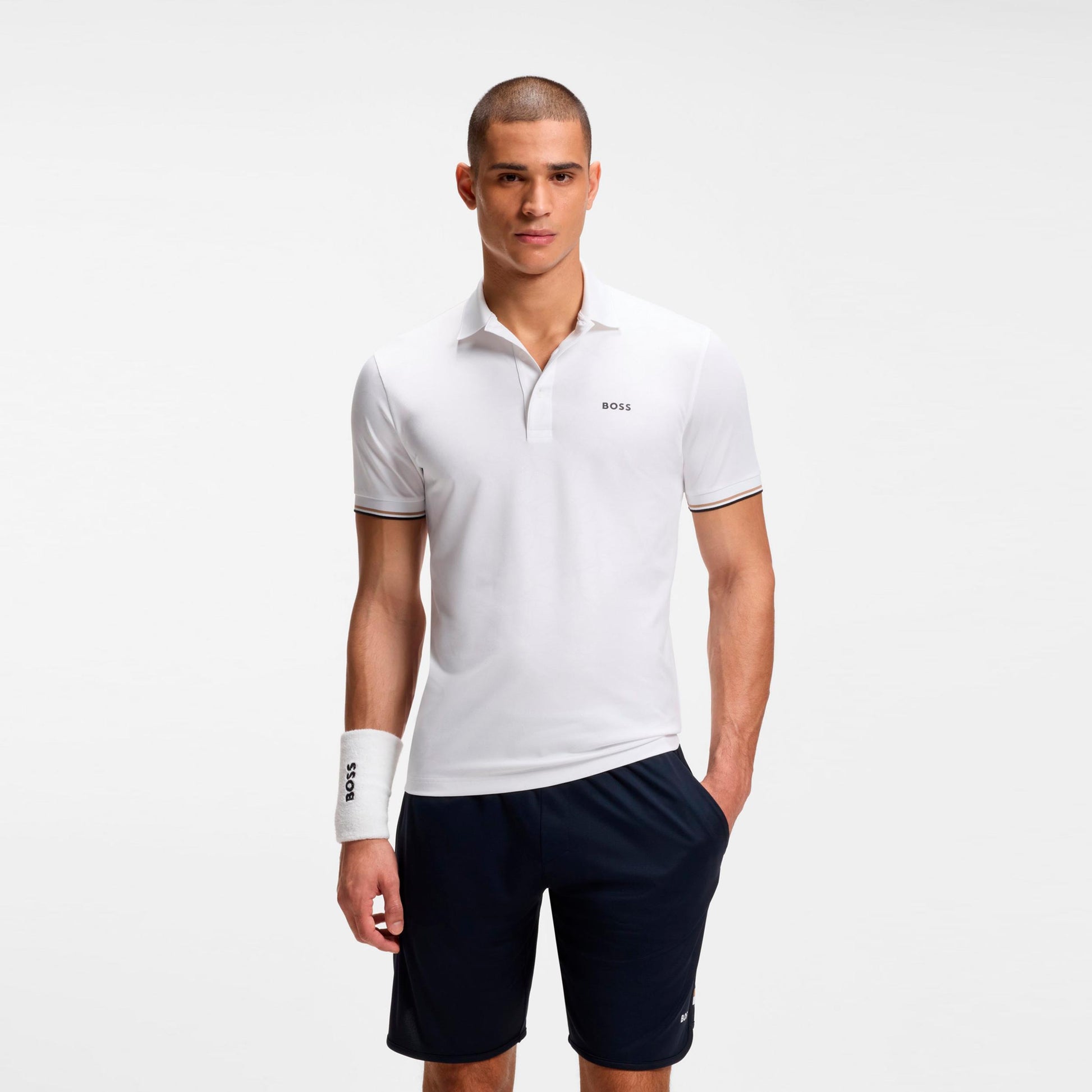 BOSS Game 1 Polo Men - white