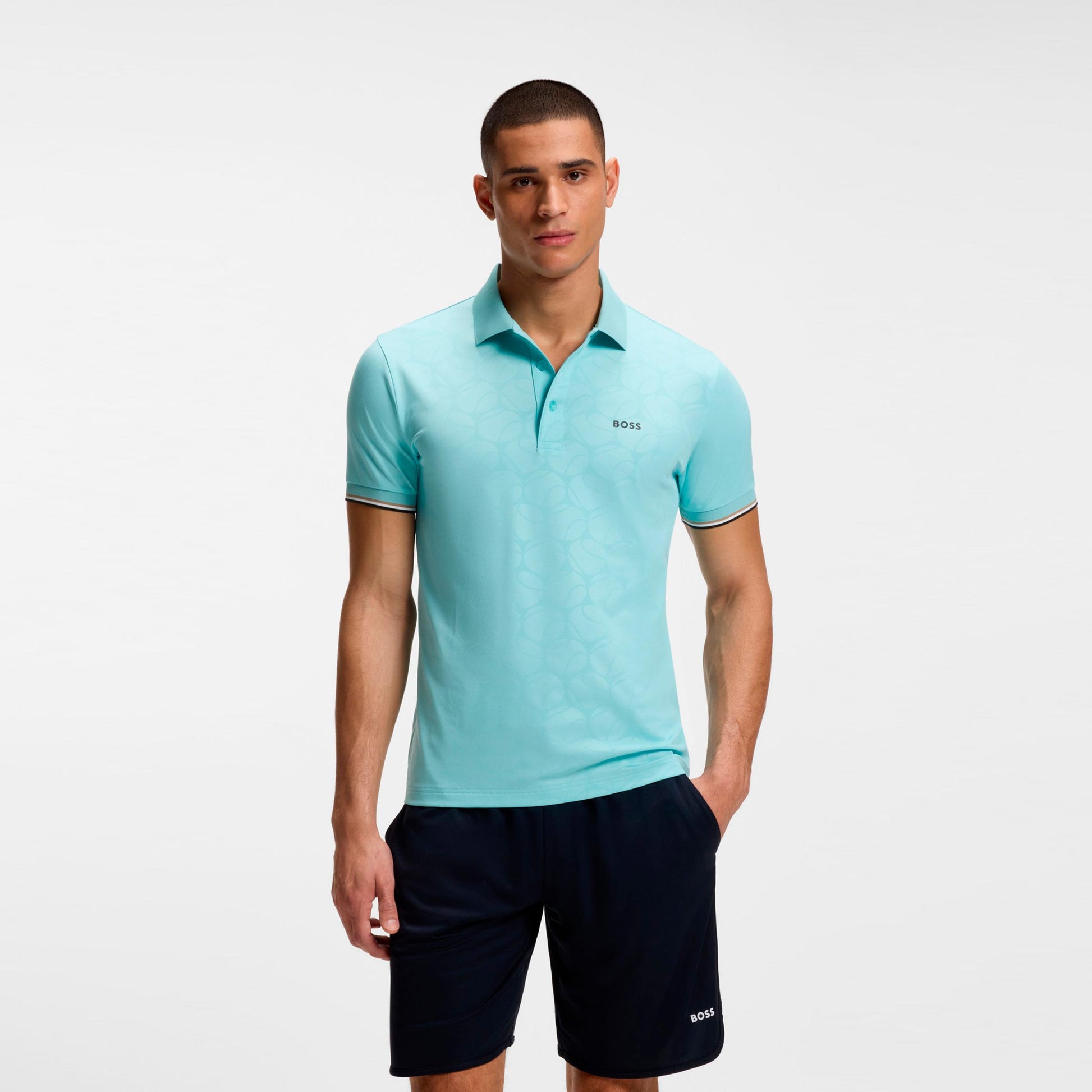 BOSS Game 1 Polo Men - light blue