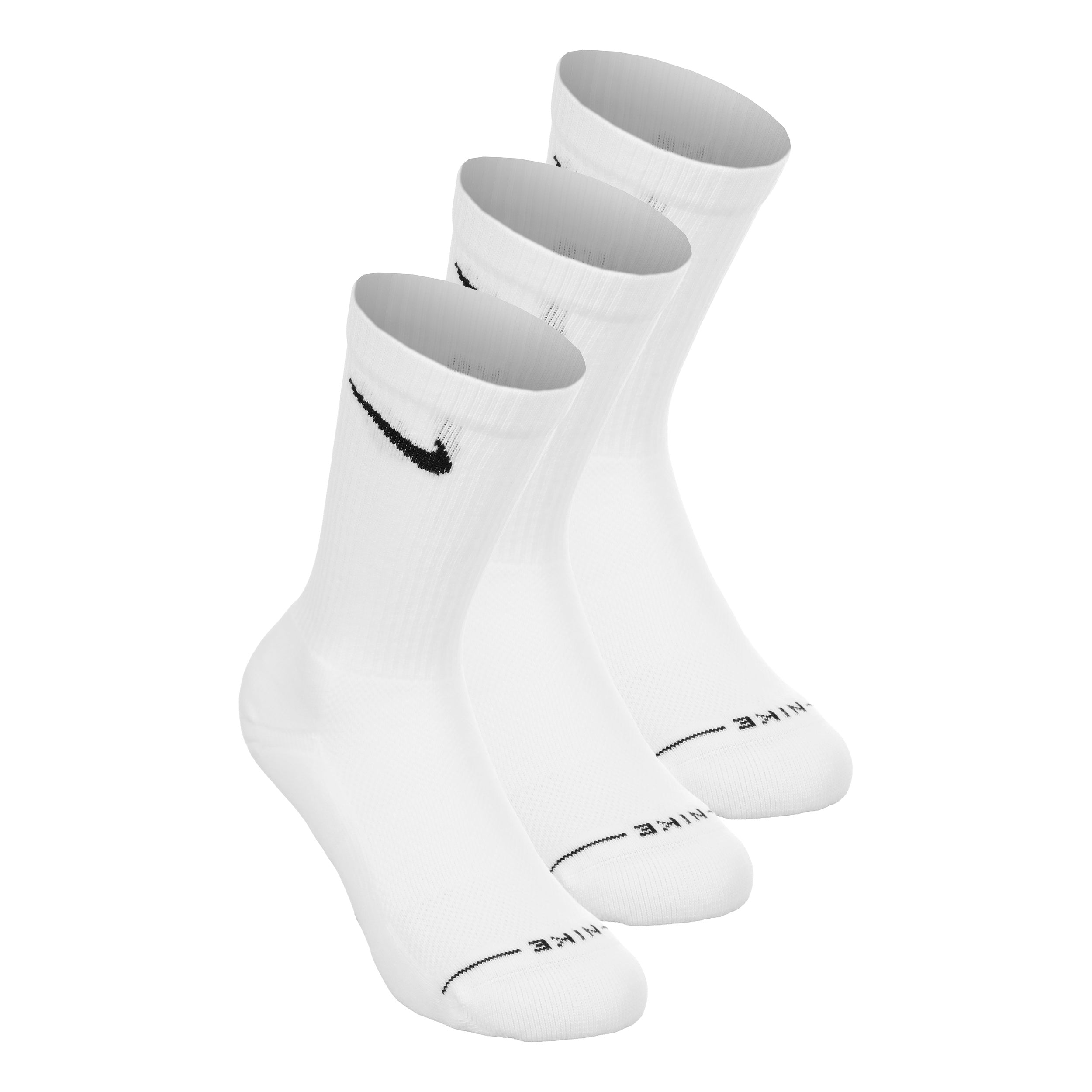 Nike Crew Tennis Socks 3 Pack Unisex - white