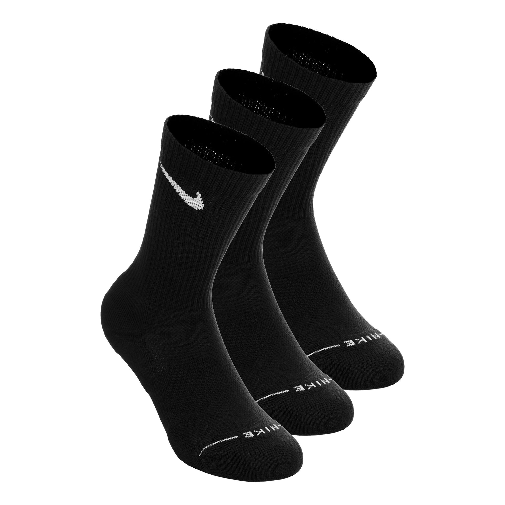 Nike Crew Tennis Socks 3 Pack Unisex - black