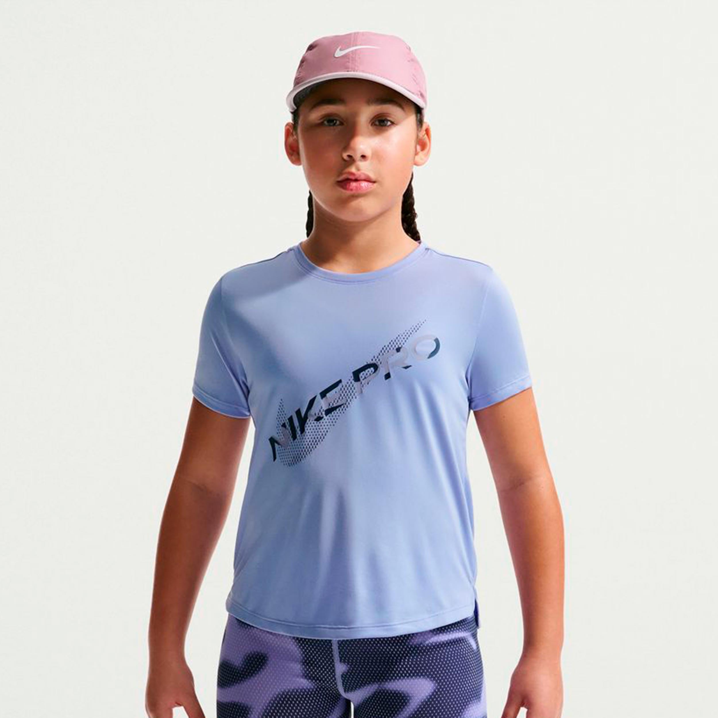 Nike Pro Dri-Fit T-Shirt Girls - lilac