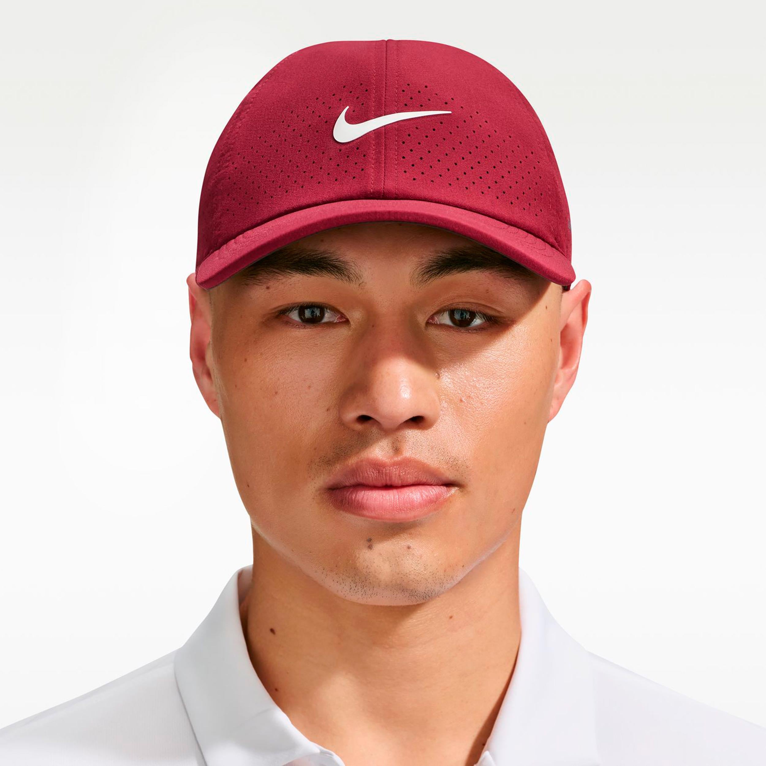 Nike Dri-Fit Advantage Club Cap Unisex - weinrot, creme