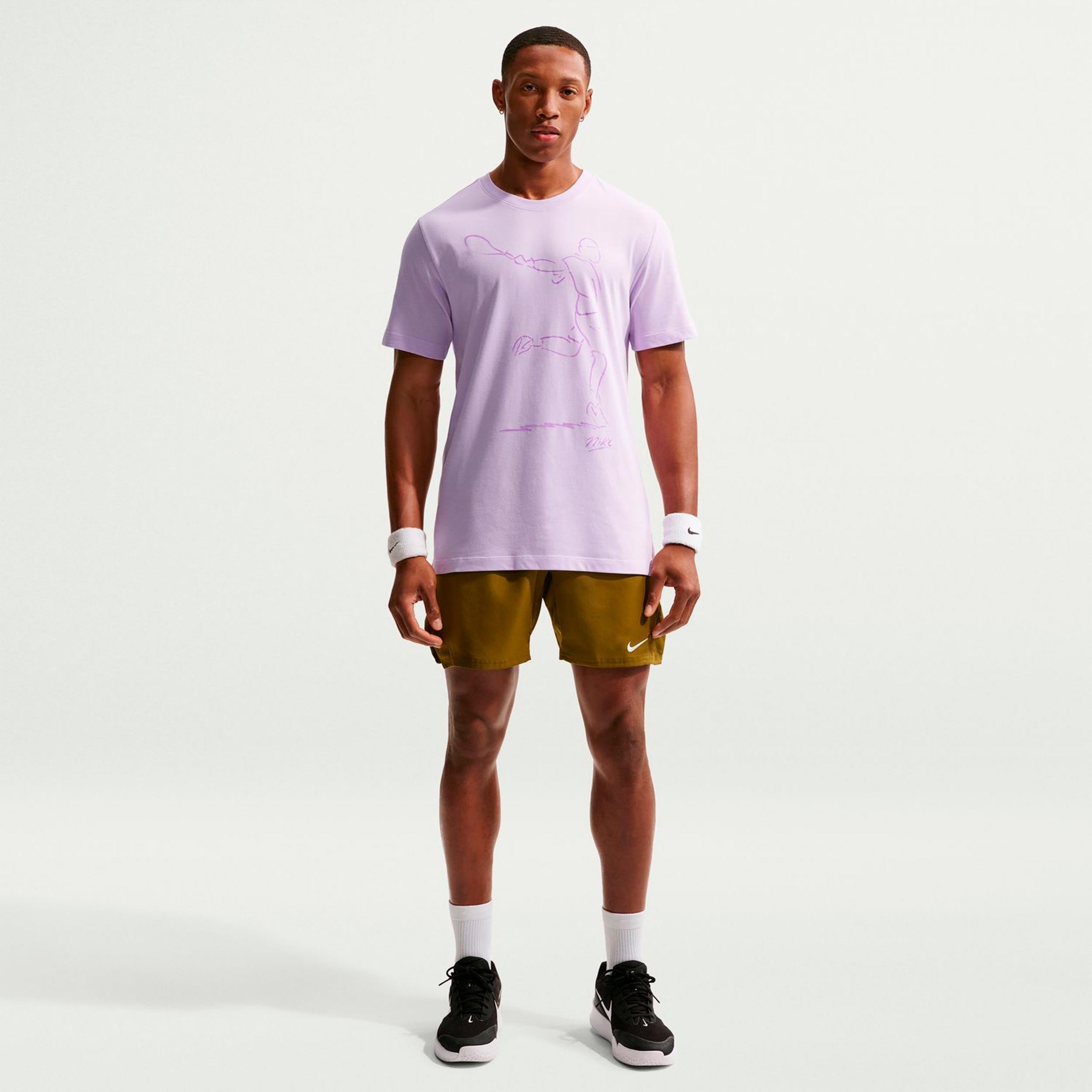 Court Dri-Fit T-Shirt Men - lilac | Tennis-Point