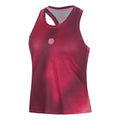 Freeze Out Racerback Printed  Tank Top Women - dark red, pink
