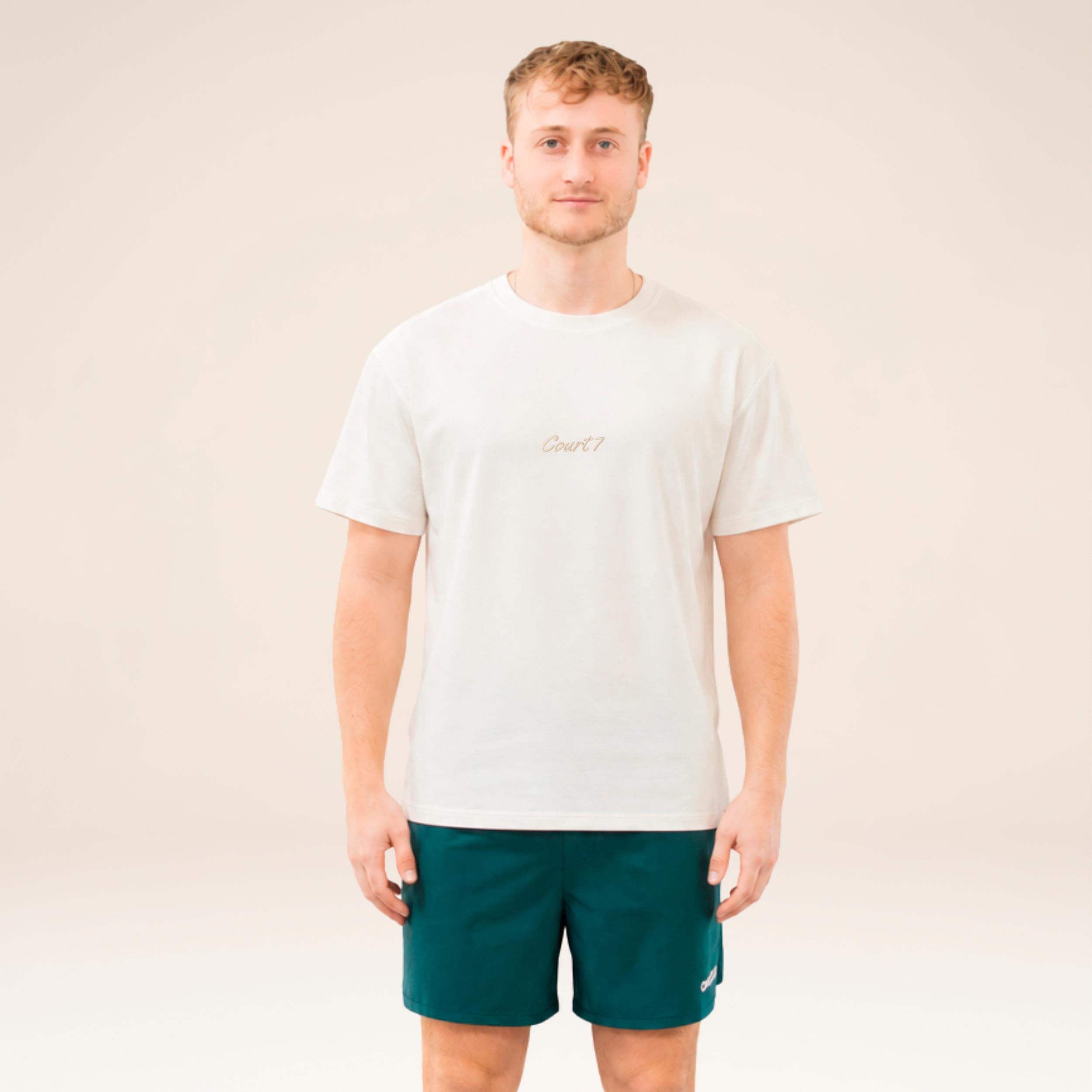 COURT7 AD-IN Basic 2.0 T-Shirt Unisex - offwhite